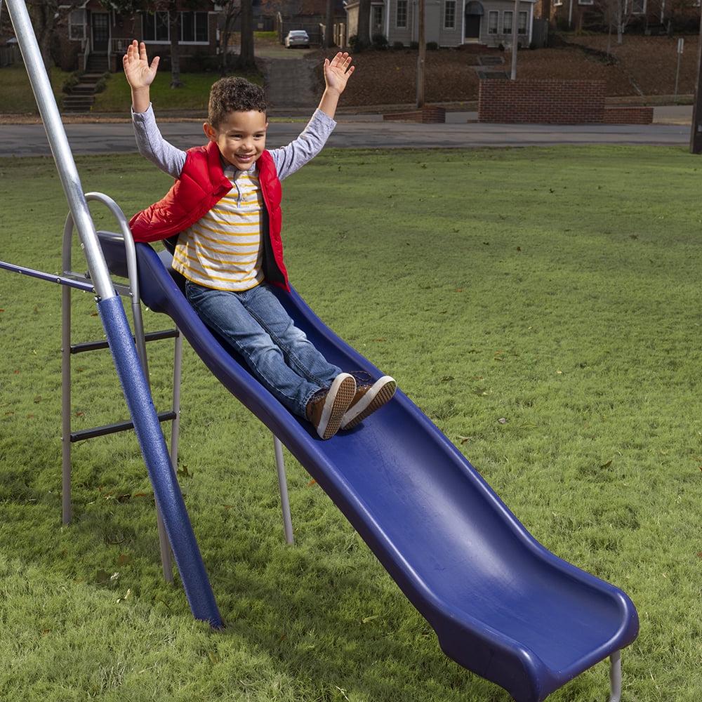 XDP Recreation Fun All-Mighty Metal Swing Set with Super Disc Swing. Stand R Swing. Glider. & Slide