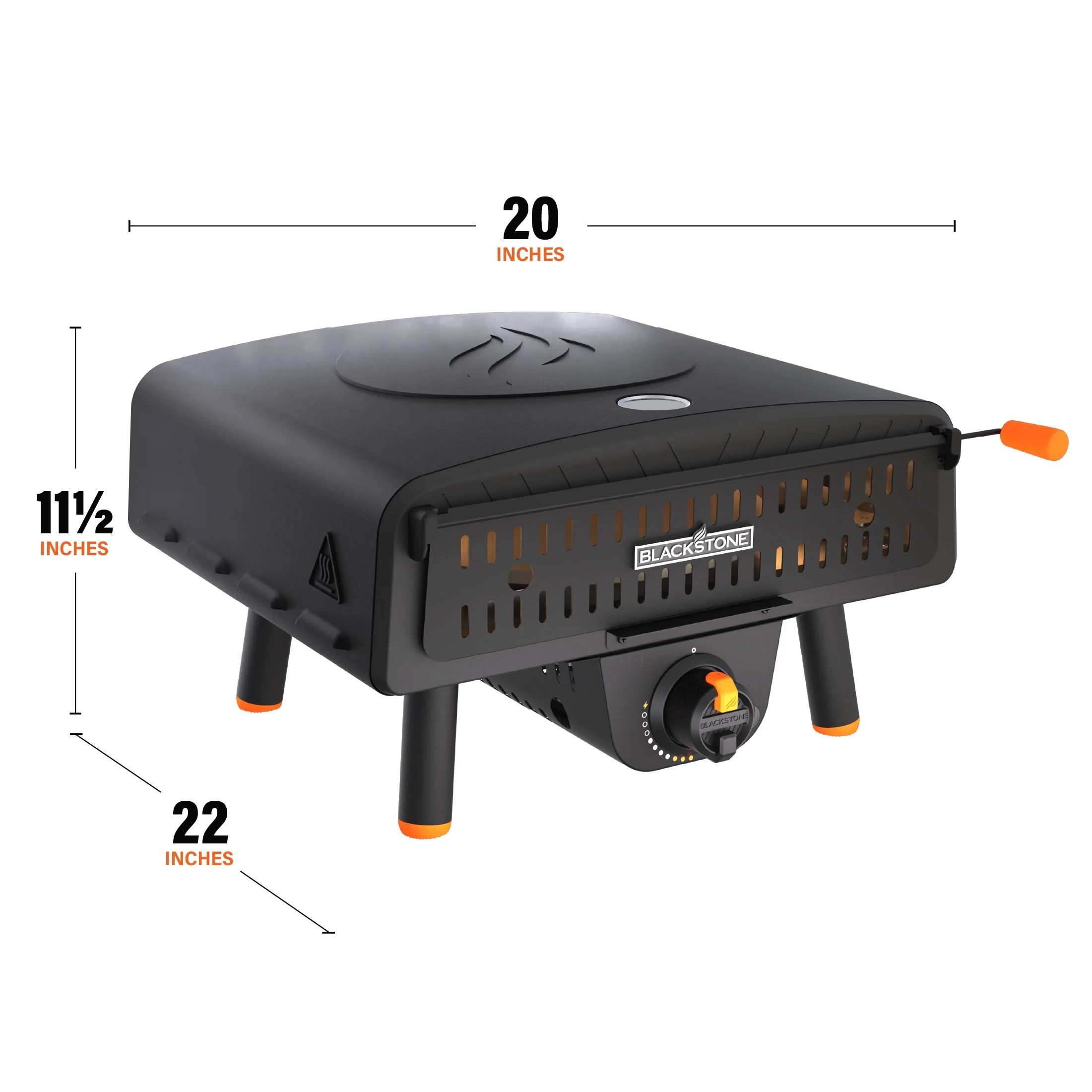 Blackstone Outdoor Tabletop Propane Pizza Oven with 13�?Rotating Pizza Stone