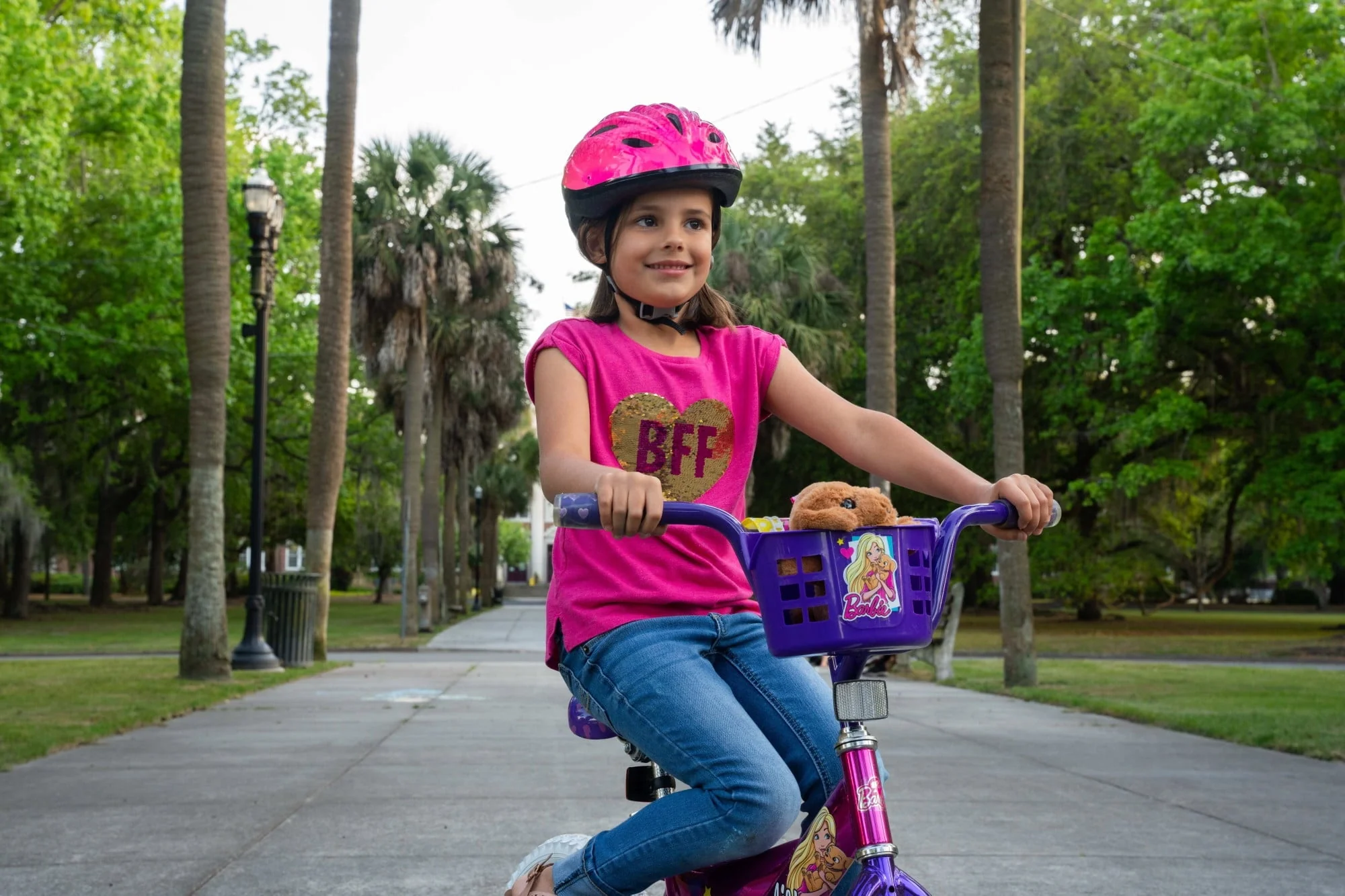 Dynacraft Barbie 16 - inch Girls Bike for Age 6 - 10 Years