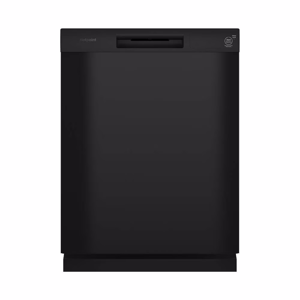 Hotpoint HDF310PGRBB 60 dBA Black Front Control Dishwasher