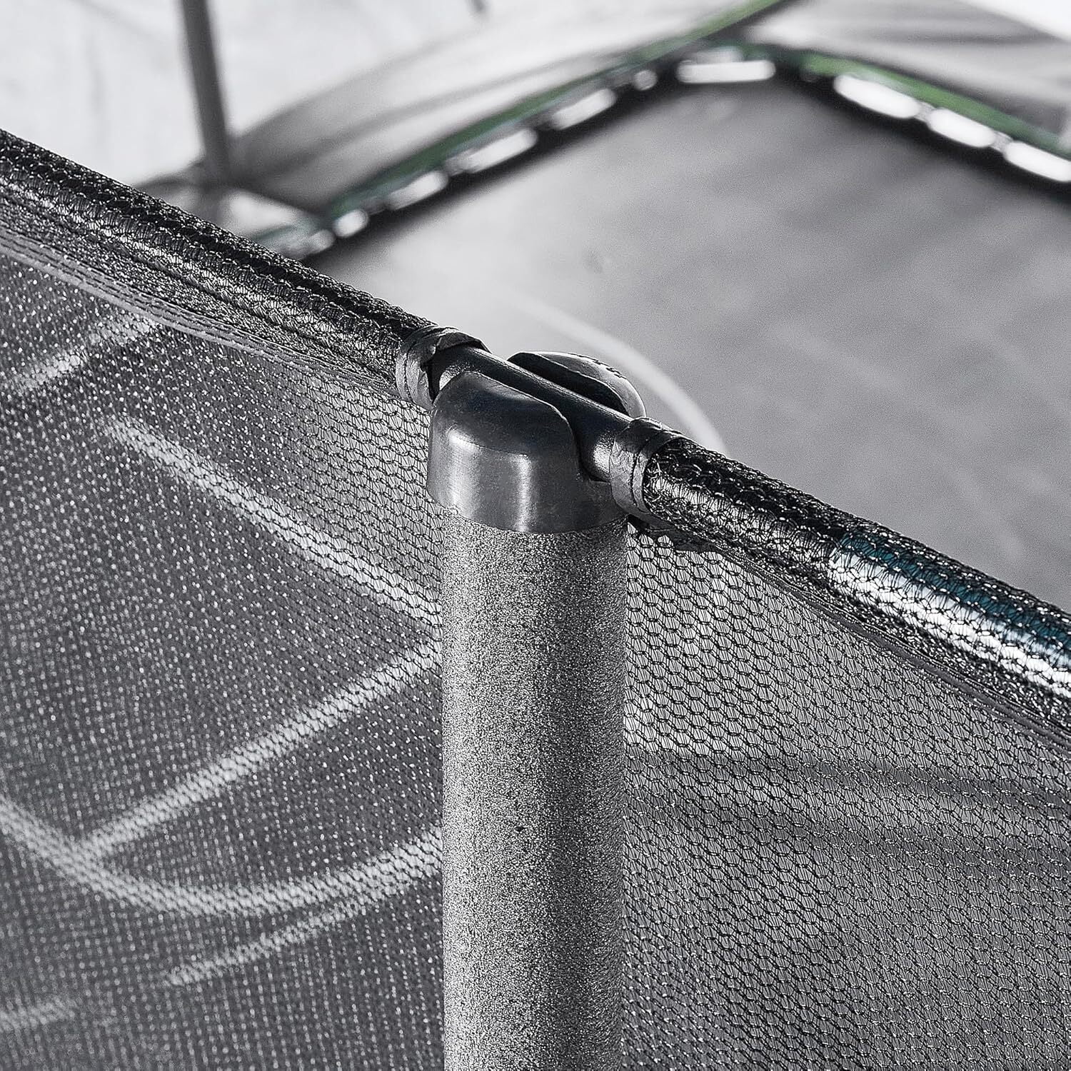 JumpKing 10'x15' Rectangle Trampoline with 2 Powder Coated Basketball Hoops & Breakaway Rim and Ladder- Large Recreational Trampoline for Kids and Adults with Enclosure Net