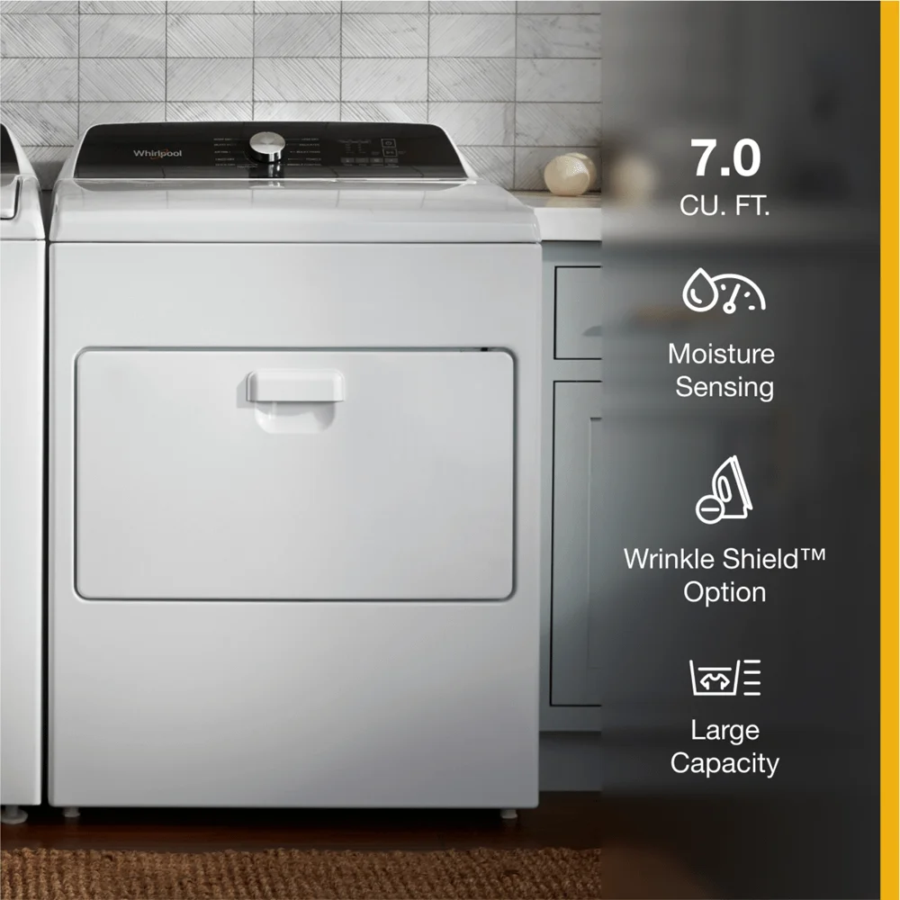 Whirlpool 7.0 cu ft Top Load Electric Dryer