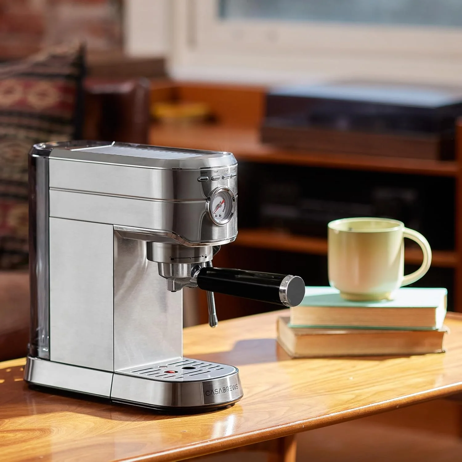 CASABREWS CM5418 20-Bar Espresso Machine and Coffee Maker, Silver