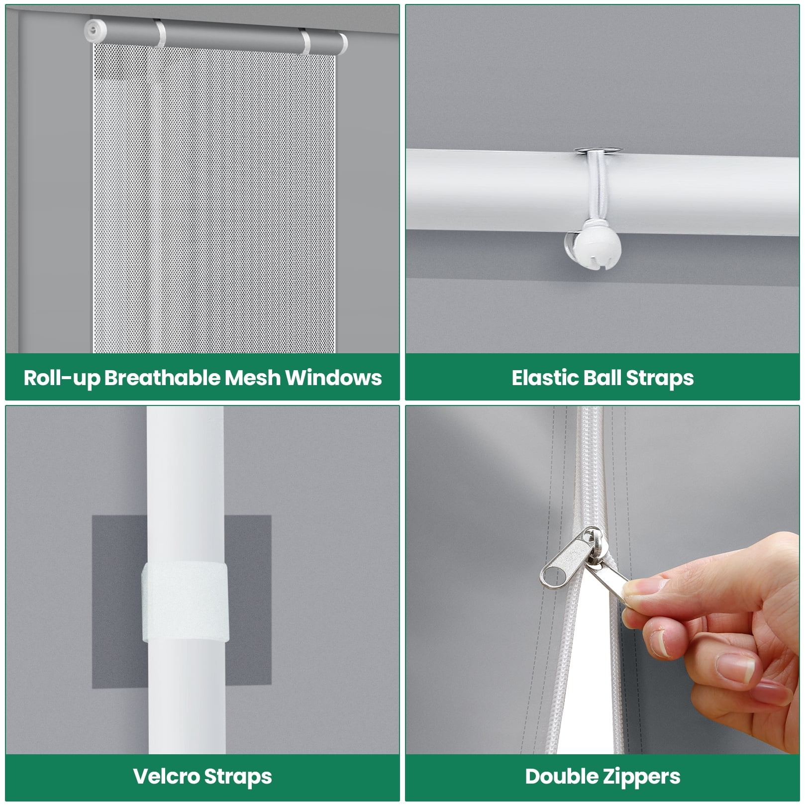 HOTEEL Carport 10'x20' Large Heavy Duty Car Canopy with Steel Frame, Portable Garage Wedding Tent Big Tents Carports Shelter, All-Season Tarp for Outdoor Party Birthday, White