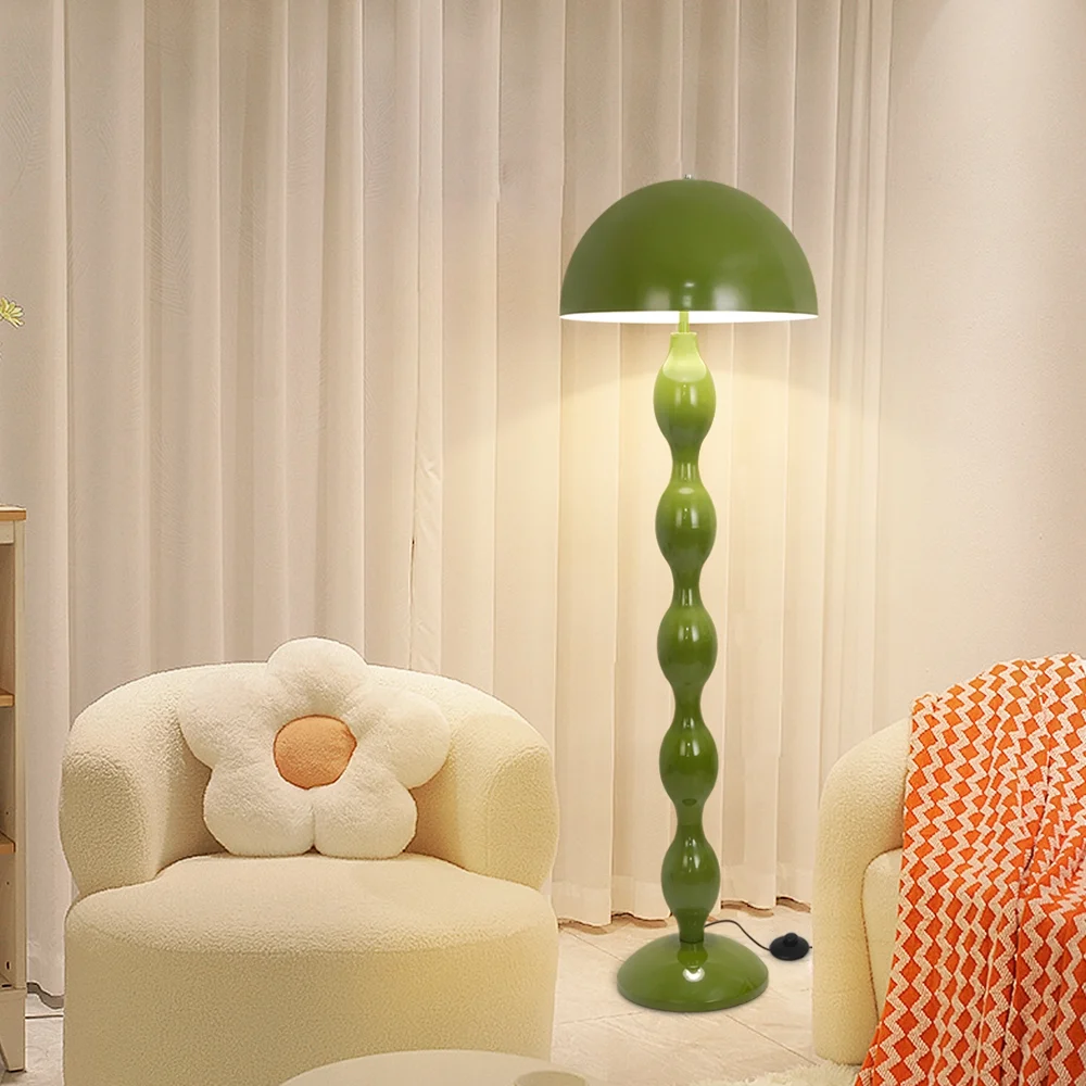 Mushroom Floor Lamp, Modern LED Floor Lamp, 59 Inch Simple Green Mushroom Lamp For Bedroom, Living Room, Office (Bulb Not Included)