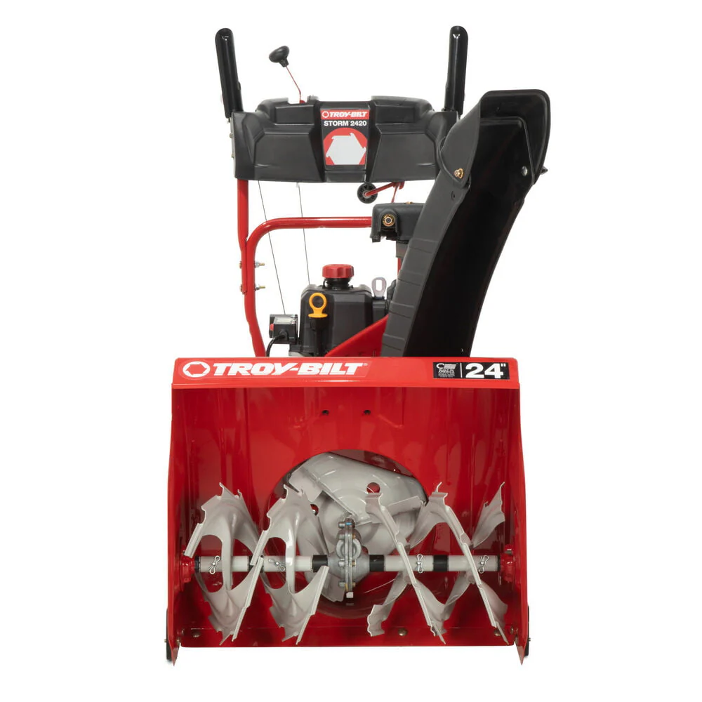 Restored Premium Troy-Bilt Storm 24 in. 208CC Two- Stage Gas Snow Blower with Electric Start (Refurbished)