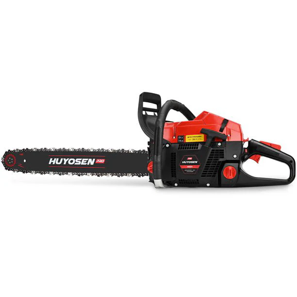 HUYOSEN PRO Professional Gas Chainsaw 25cc 2-Stroke Gas Powered Chain Saw 12-Inch Chainsaw Chain with Tool Kit for Cutting Forest Wood Garden Trimming Tools