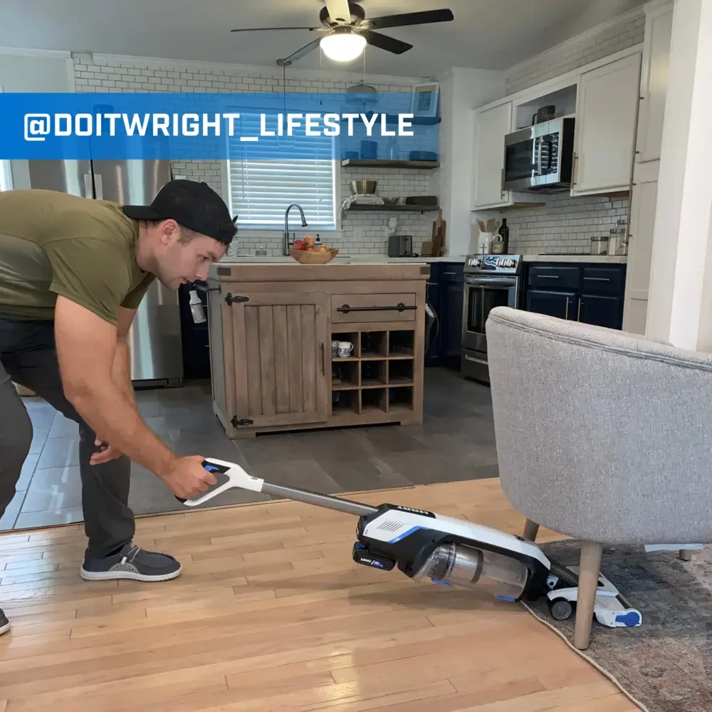 HART 20-Volt High Capacity Cordless Stick Vacuum Kit (1) 20-Volt 4.0AH Lithium-Ion Battery, Lightweight, Powerful Suction, Pet Hair, Hard Floor, Carpet, HEPA Filter, Self-Cleaning Brushroll