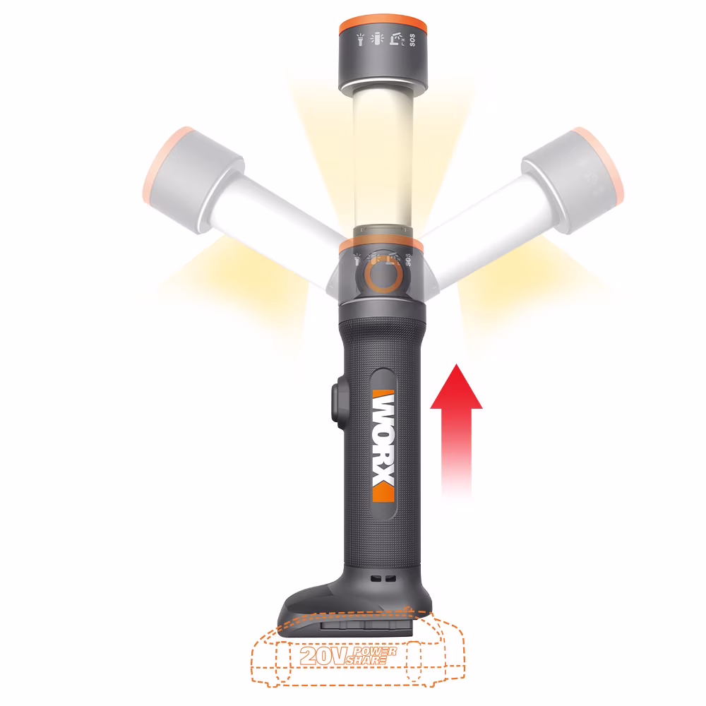 Worx WX027L.9 20V Power Share Multi-Function LED Flashlight (Tool Only)