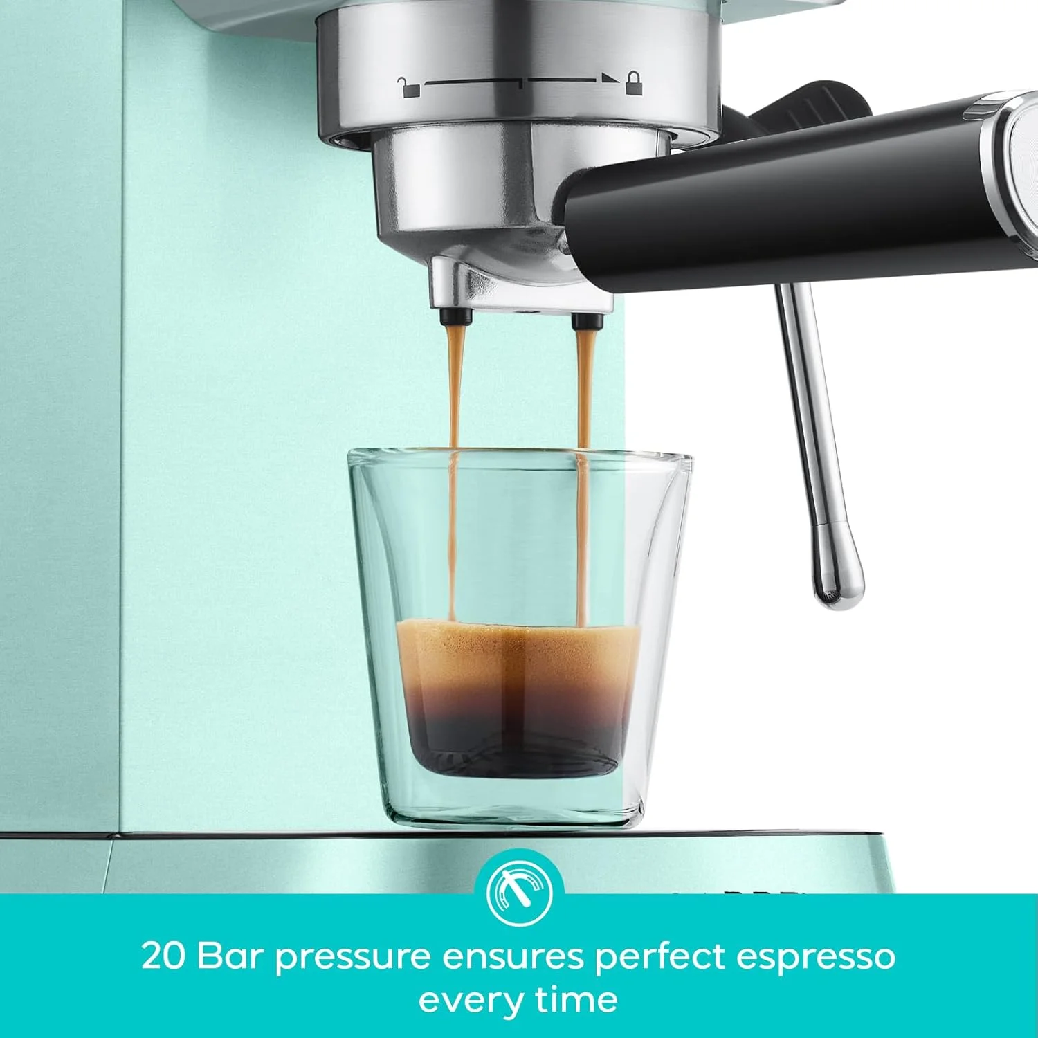 CASABREWS CM5418 20-Bar Espresso Machine and Coffee Maker, Silver