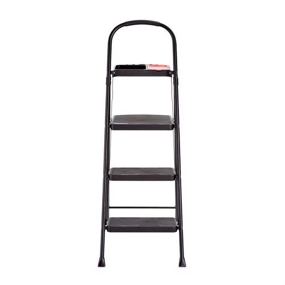 Rubbermaid RMS-3T 3-Step Steel Step Stool with Project Tray, 225 lb. Cap.