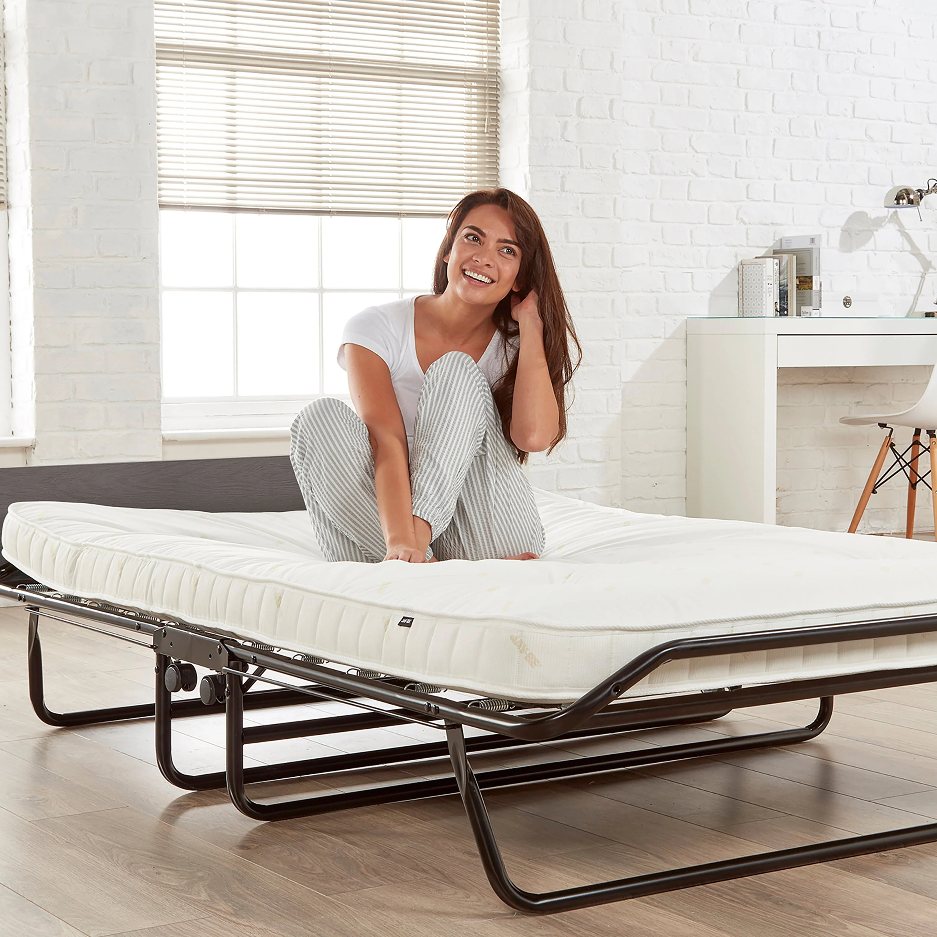JAY-BE Visitor Folding Guest Bed with Pocket Spring Mattress - Oversize