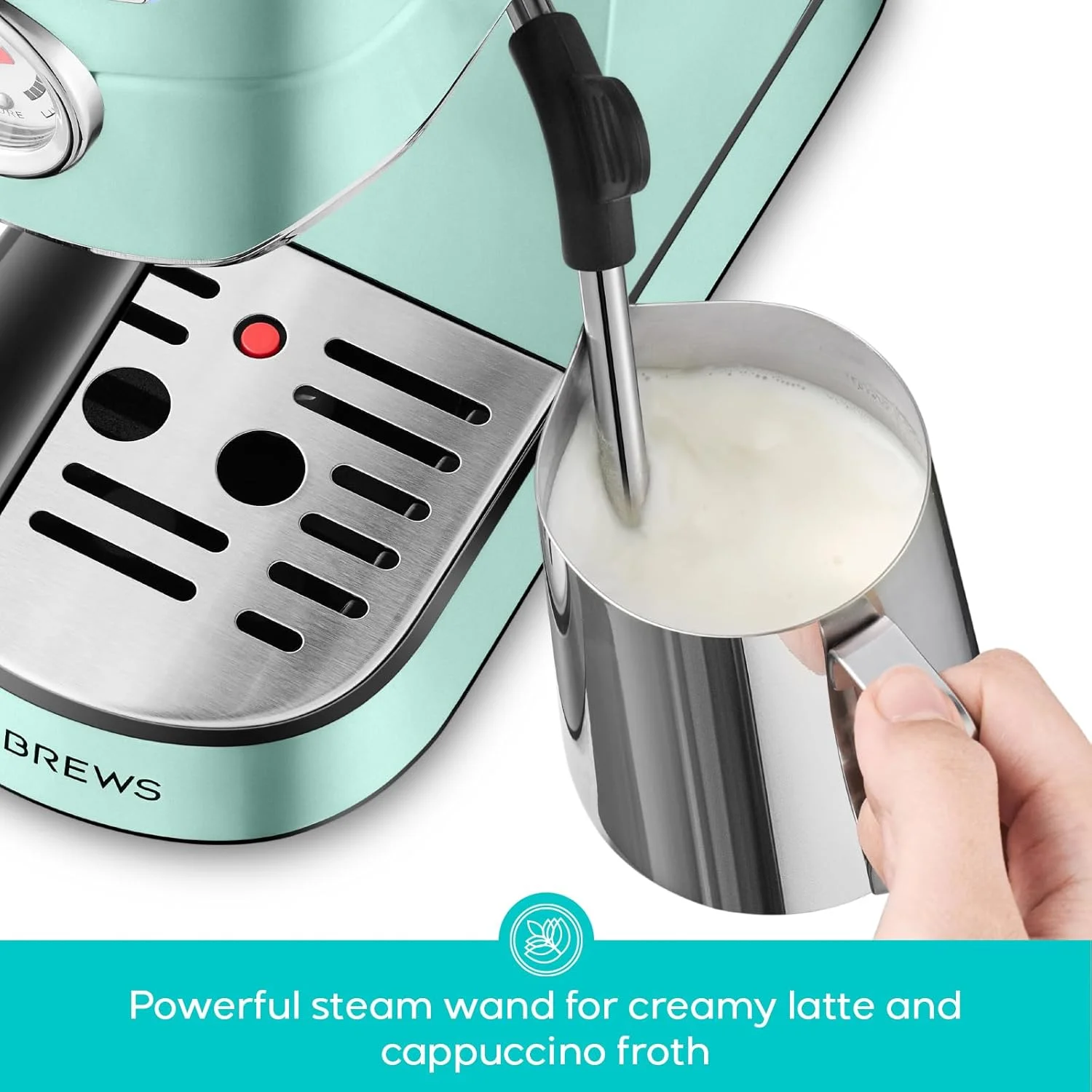 CASABREWS CM5418 20-Bar Espresso Machine and Coffee Maker, Silver