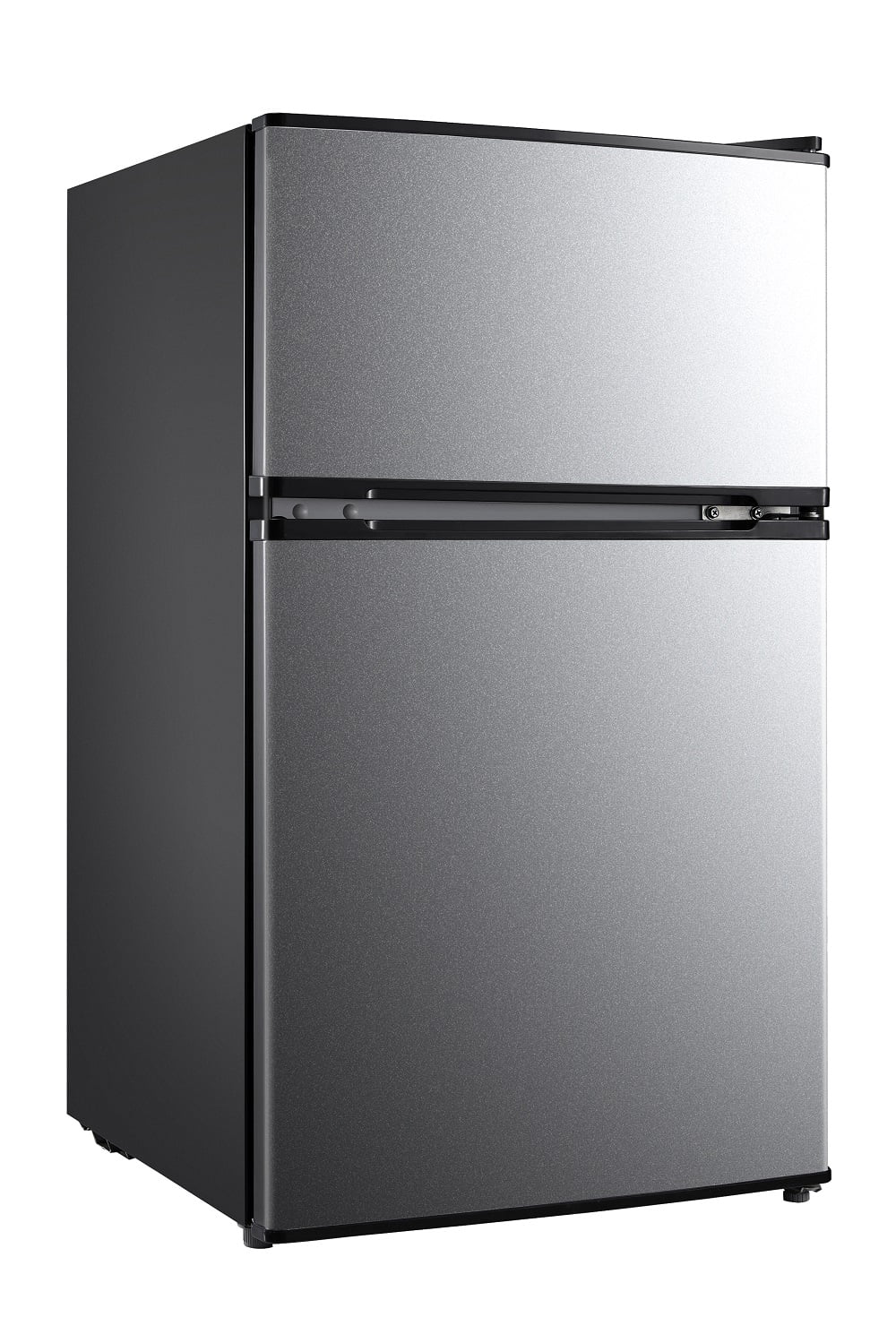Mainstays 3.2 Cu. ft. 2-Door Refrigerator with Freezer, Stainless Steel Look