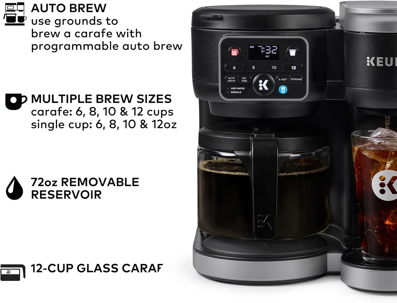 Keurig K-Duo Gen 2 Hot & Iced Single Serve & Carafe Coffee Maker