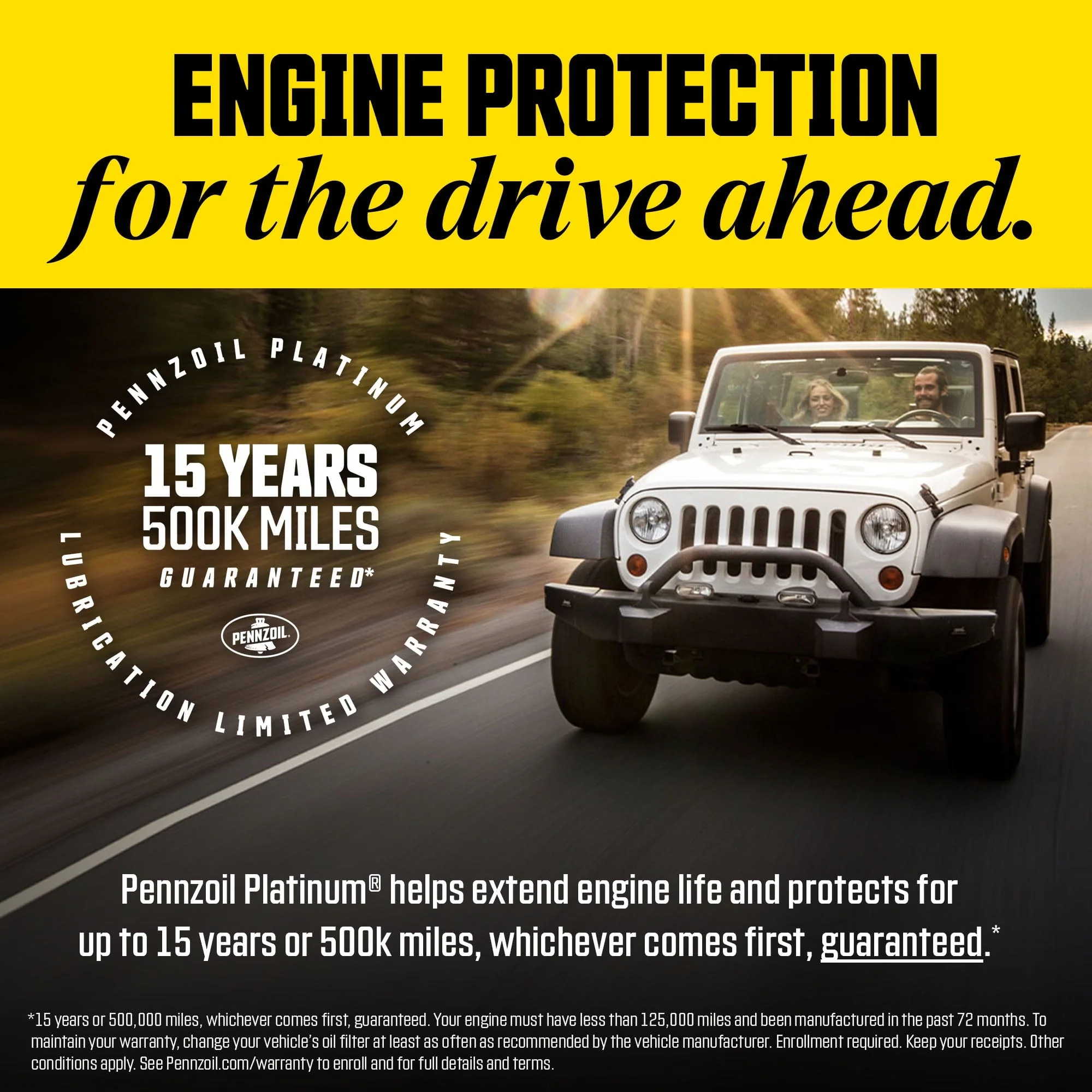 Pennzoil Platinum Full Synthetic 5W-30 Motor Oil, 5-Quart