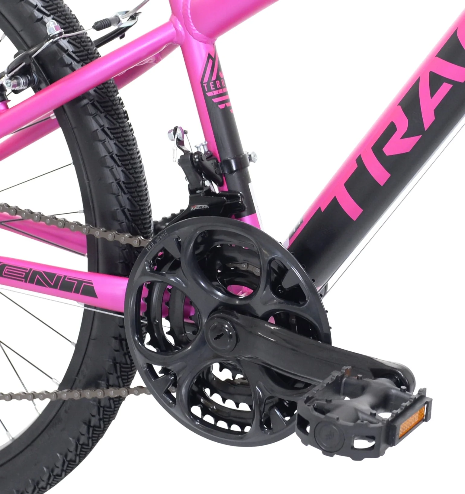 Kent Bicycles 24-inch Teen Tracer Girl's Mountain Bicycle, Pink