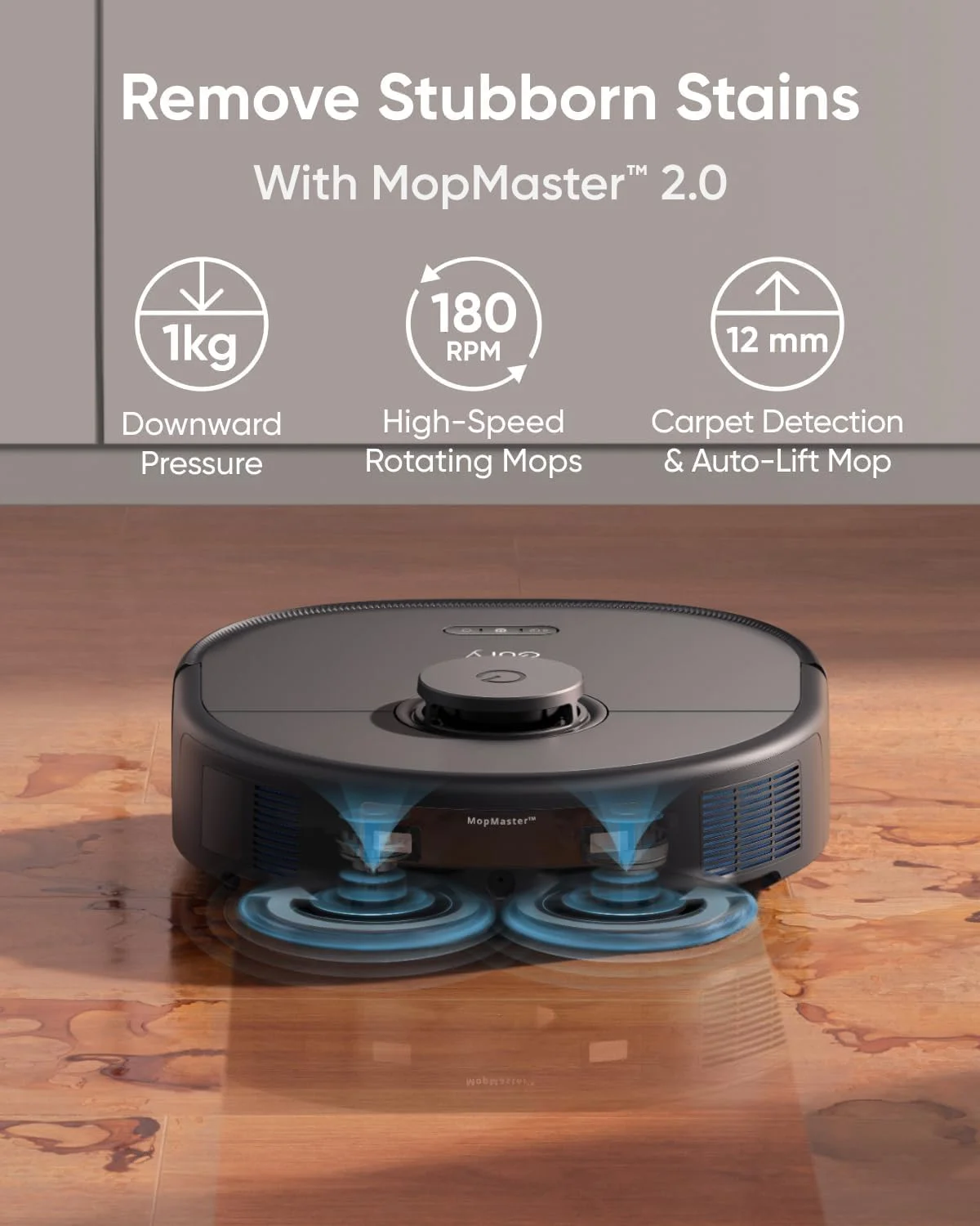 eufy restored X10 Pro Omni Robot Vacuum and Mop Combo, 8,000 Pa Suction, Dual Mops, Auto Mop Washing, Auto Drying, Self-Emptying��(Refurbished Acceptable��