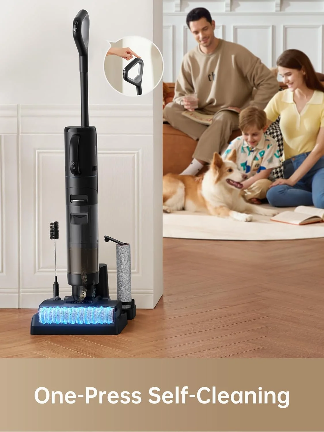 Dreame H12 Pro 900ml, 300W HP Wet Dry Vacuum Cleaner for Hard Floors with Accessories Included