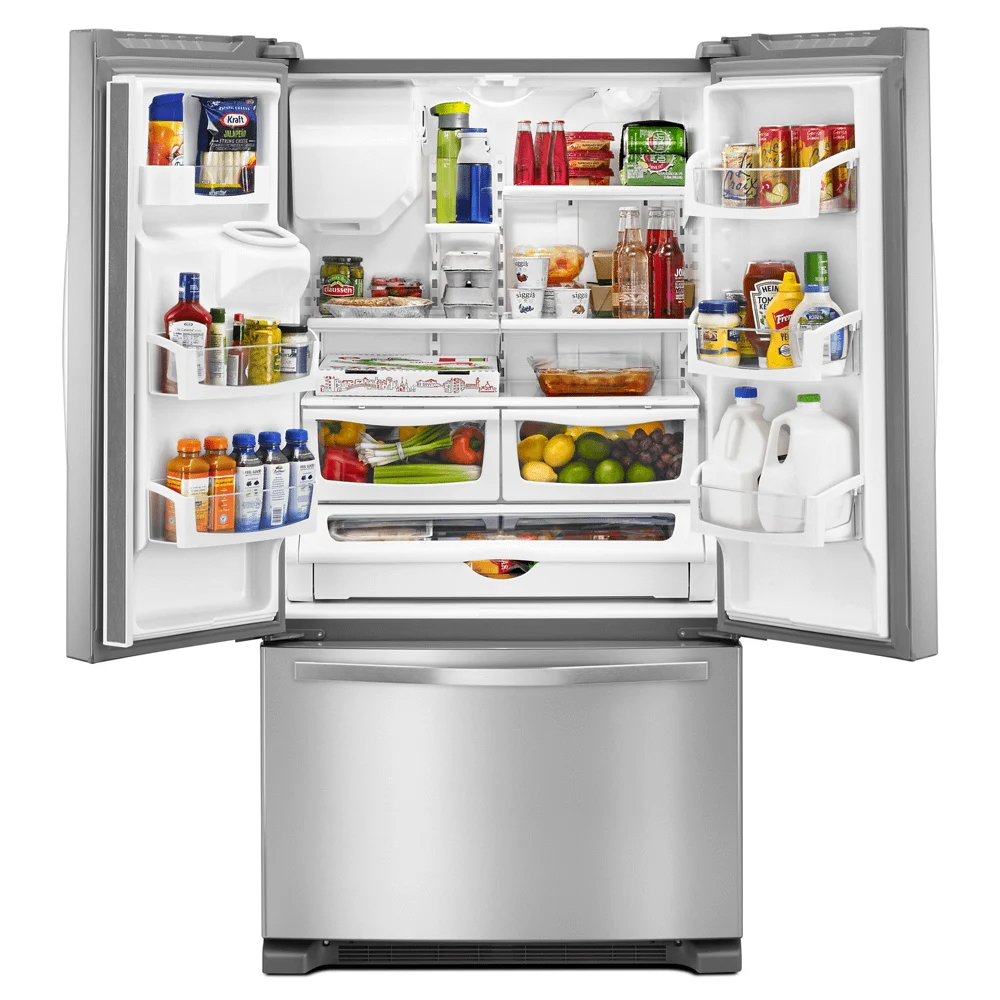 Whirlpool WRF555SDFZ 36-inch 25 cu. ft. French Door Freestanding Refrigerator Stainless Steel