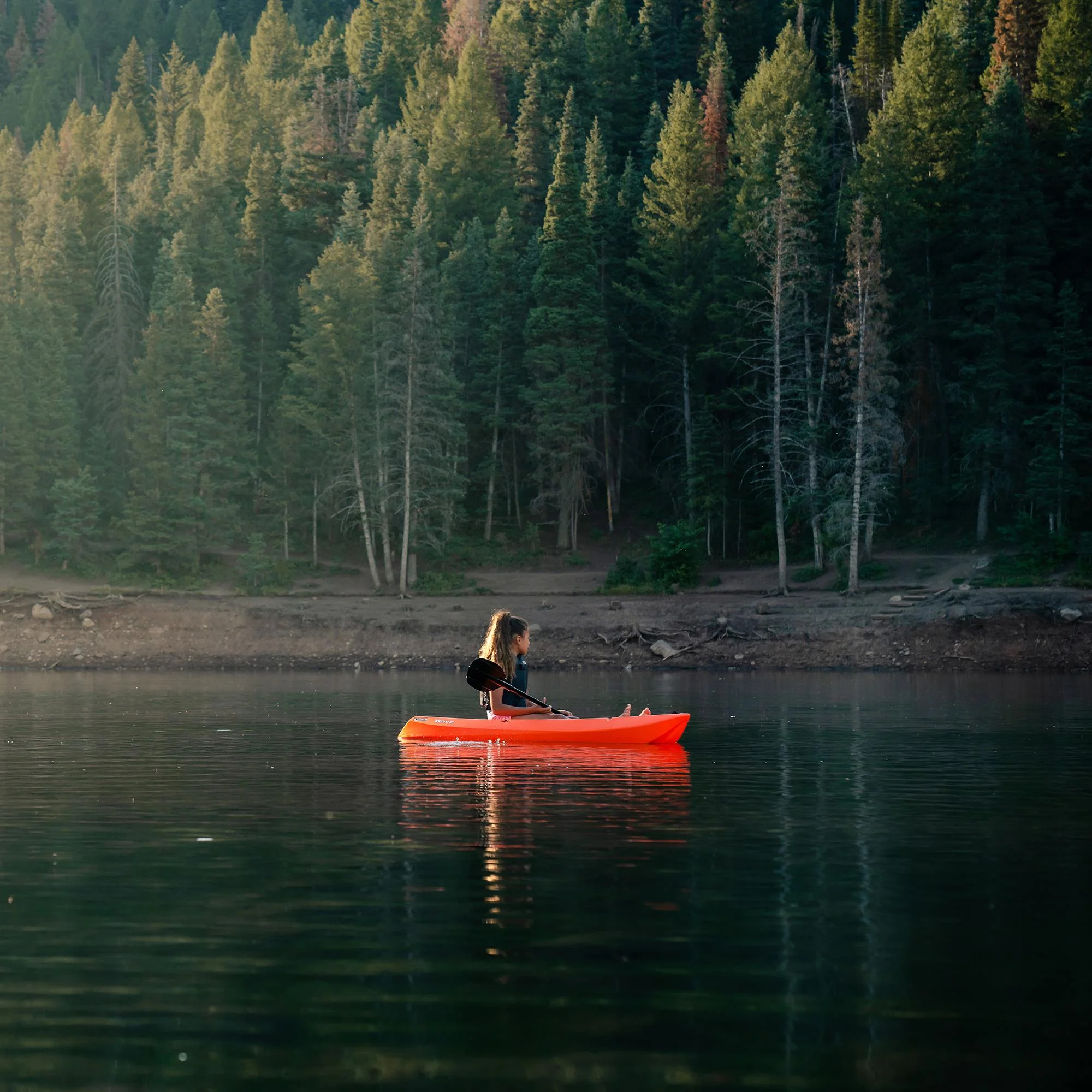 Lifetime Wave 6 ft Youth Kayak, Fire Red (91401)