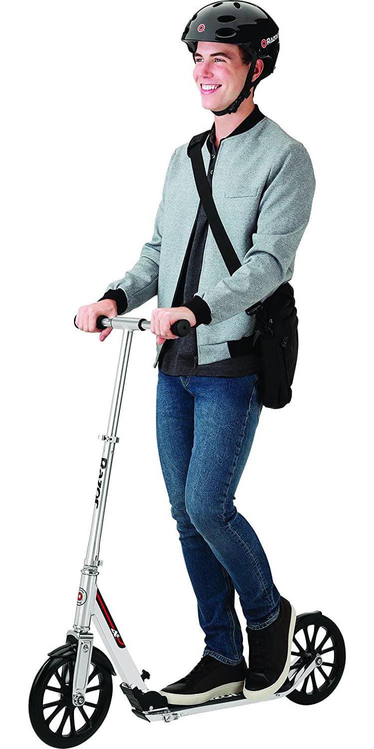 Razor A6 Kick Scooter - 10″ Wheels. Anodized Aluminum. Foldable. Lightweight. for Teen & Adult
