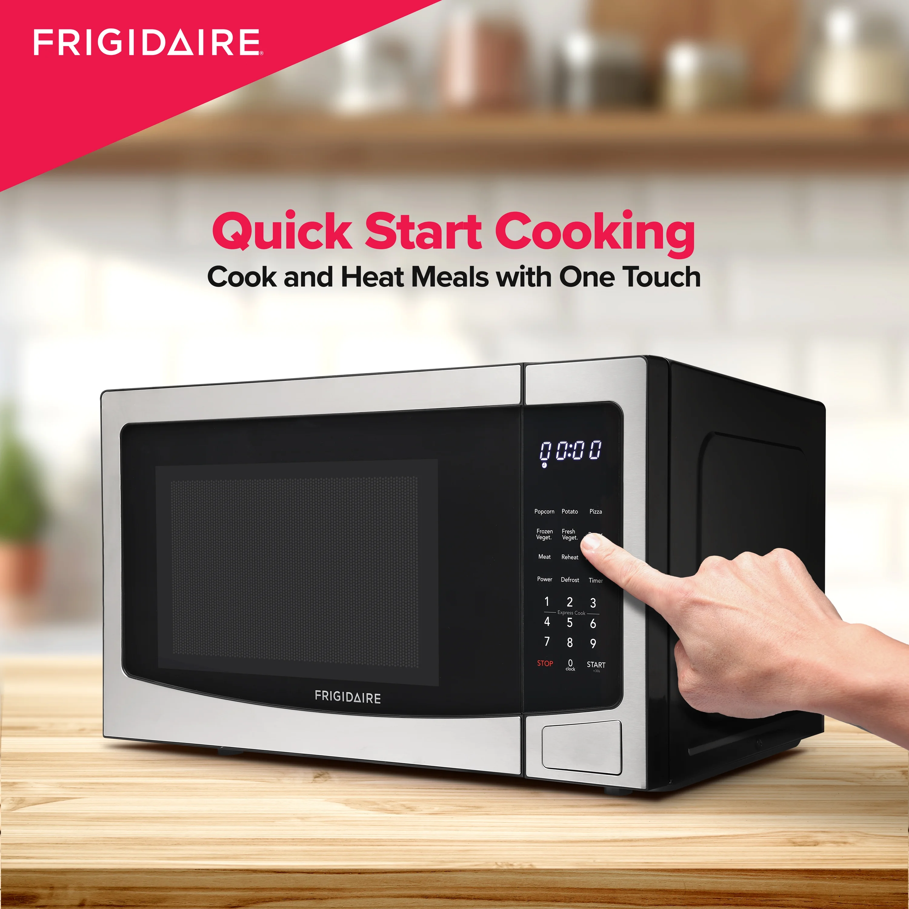 Frigidaire 1.1 Cu. ft Countertop Microwave Oven in Stainless Steel