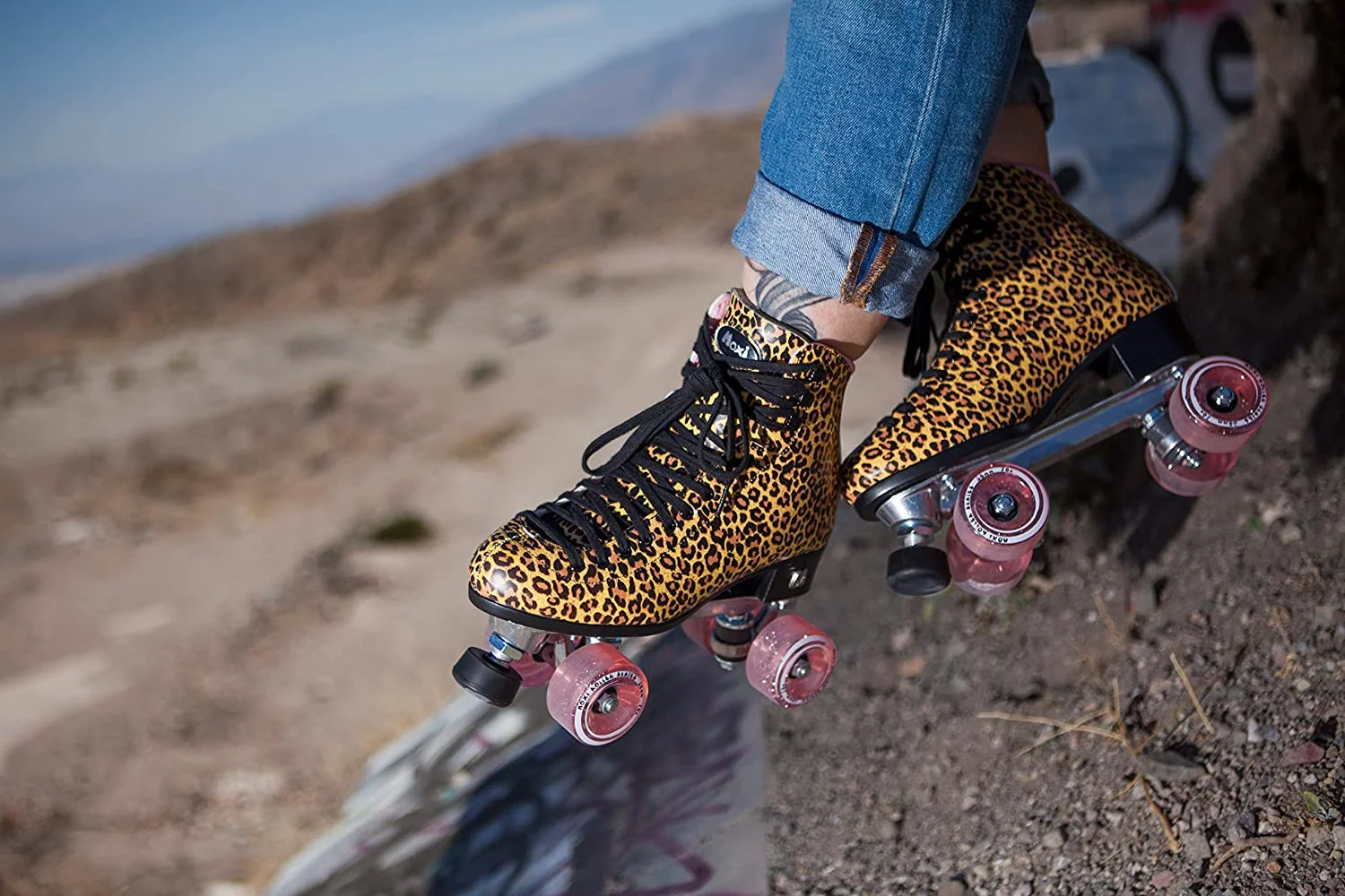 Riedell Quad Roller Skates - Jungle Leopard