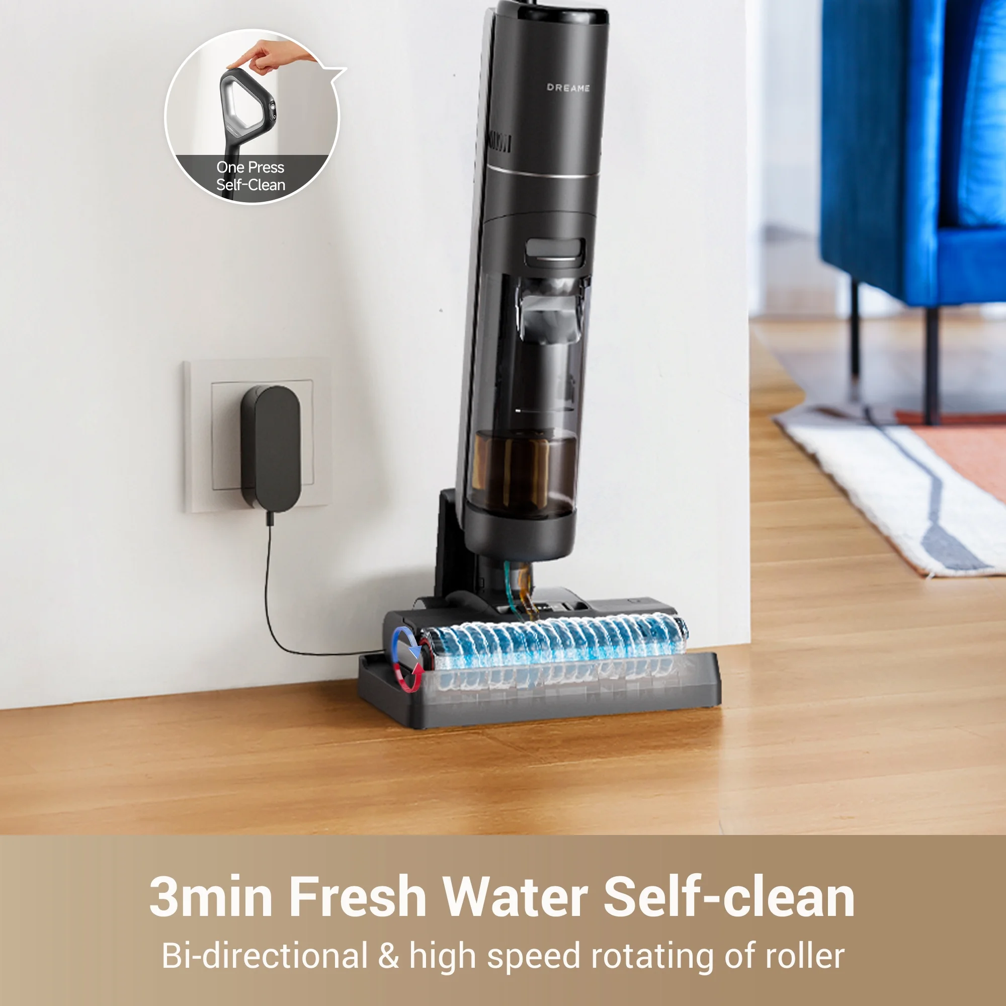 Dreame H12 Pro 900ml, 300W HP Wet Dry Vacuum Cleaner for Hard Floors with Accessories Included