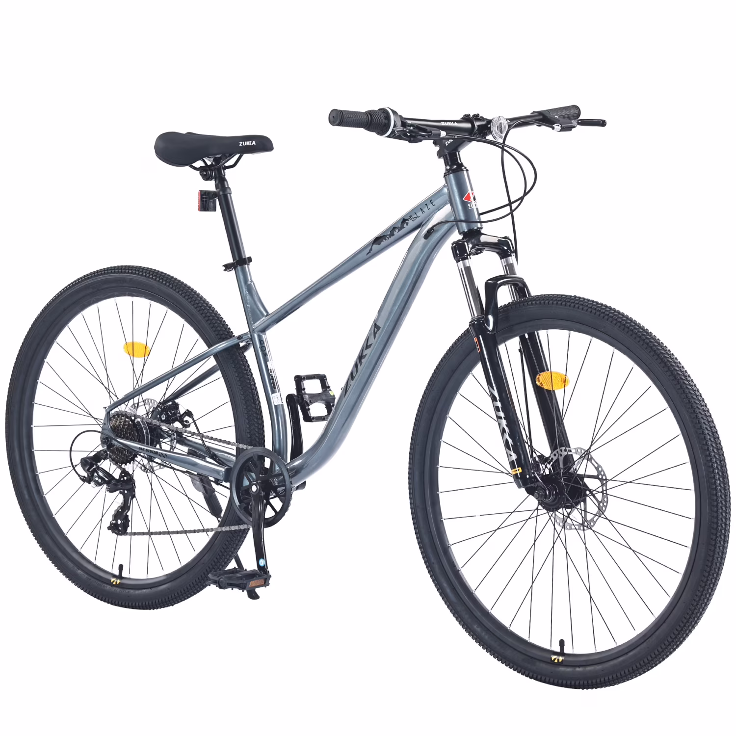 Ambifirner Mountain Bike 29 Inch Men & Women Mountain Bike 8-Speed Adult Bikes, Double Disc Brake, Suspension Fork, High Carbon Steel Frame