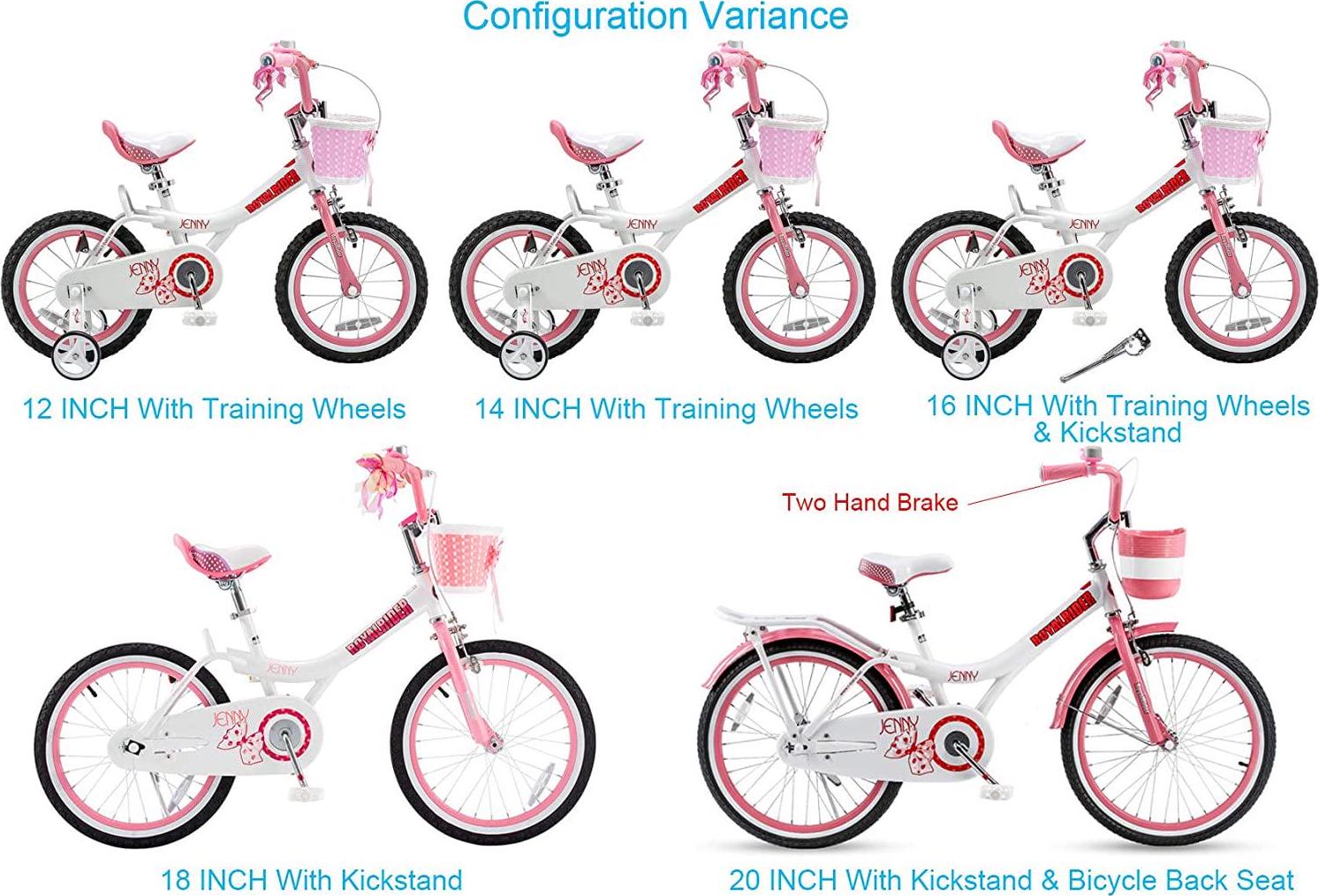 Royalbaby Jenny Princess 20 inch Girl-s Bicycle. White & Pink