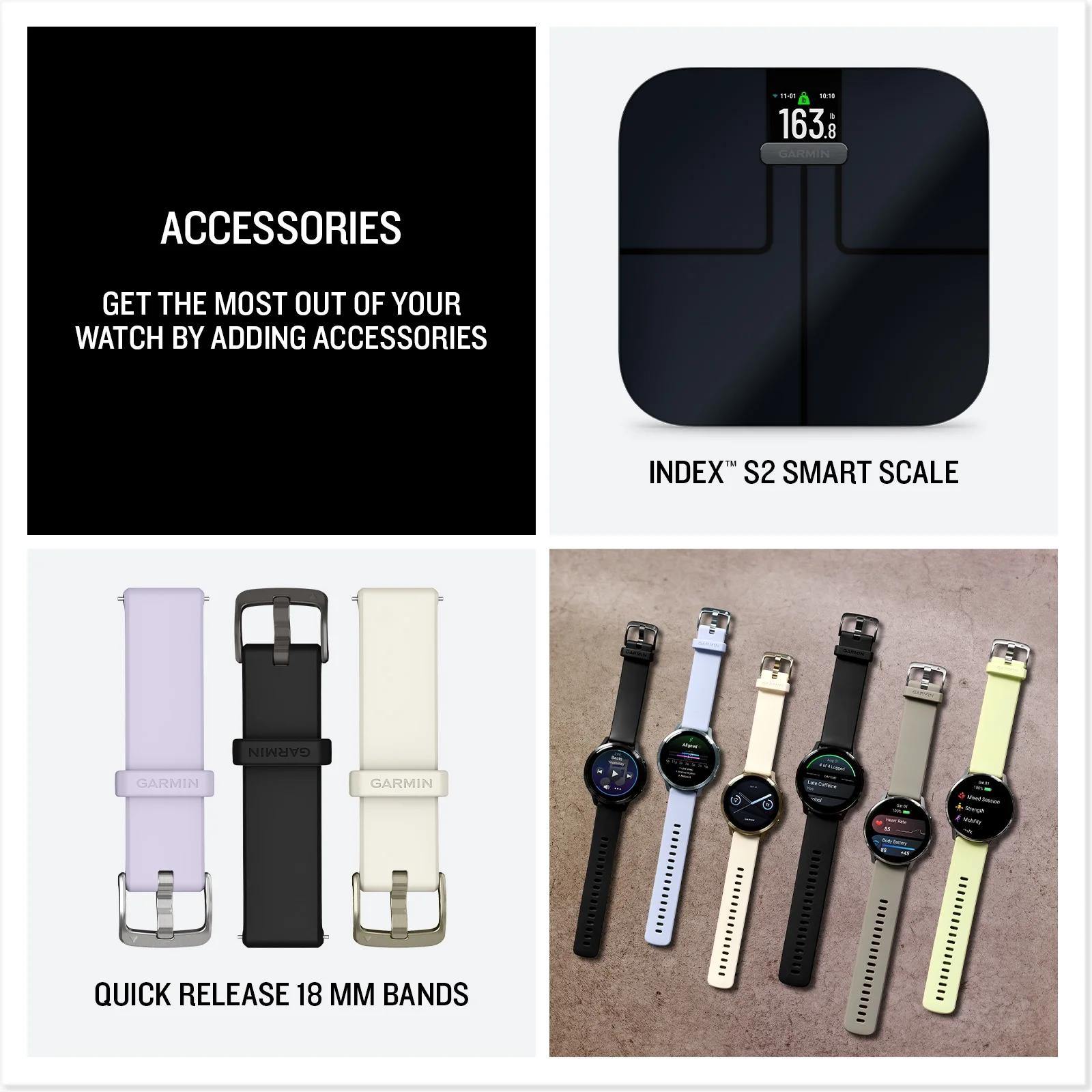 Garmin Bounce 2 (Light Purple) Kids GPS Smartwatch Bundle with PlayBetter Portable Charger & HD Screen Protectors