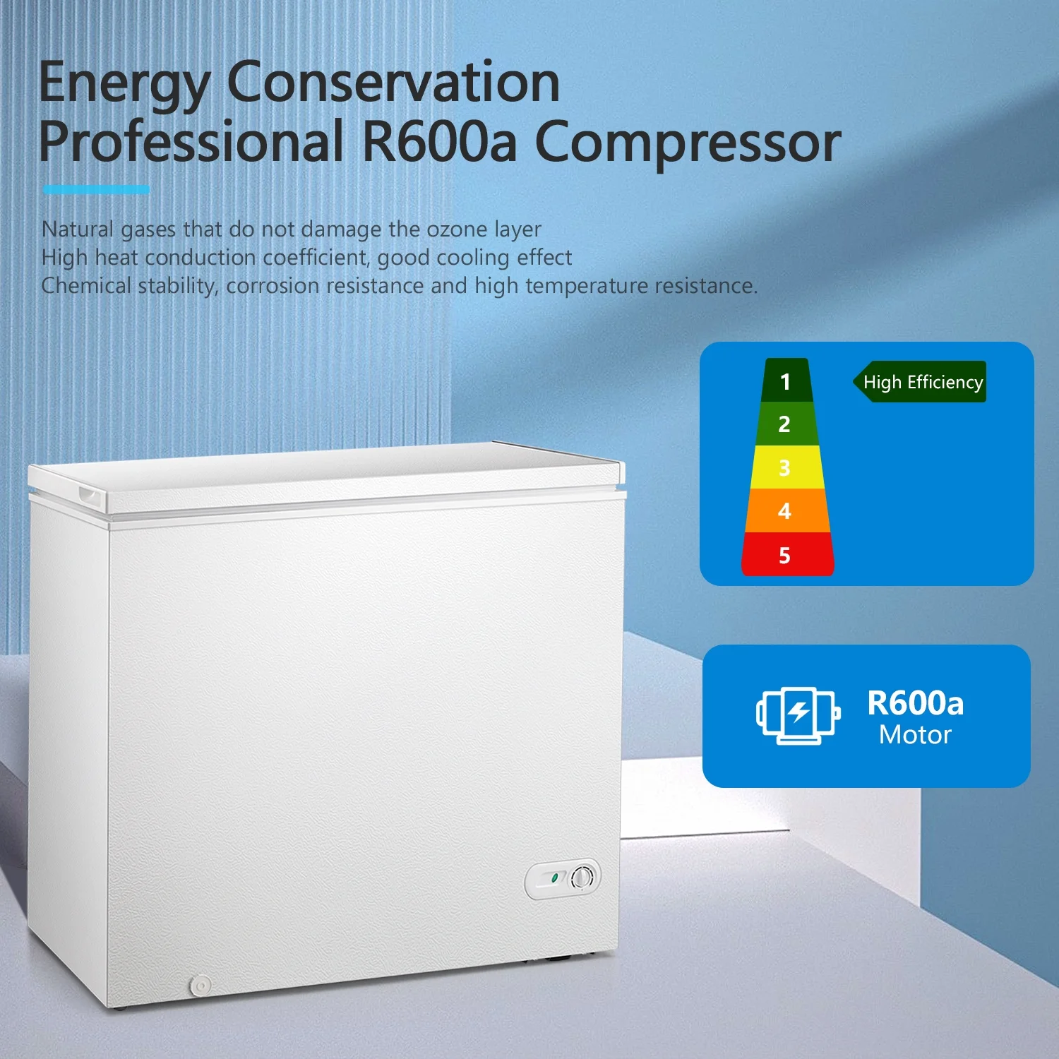 WAA 7.0 Cubic Feet Chest Freezer with 3 Removable Basket, Free Standing Top Open Door Compact Deep Freezer with Adjustable Temperature for Home/Kitchen/Office/Garage/Bar (7.0 Cu.Ft, Black)