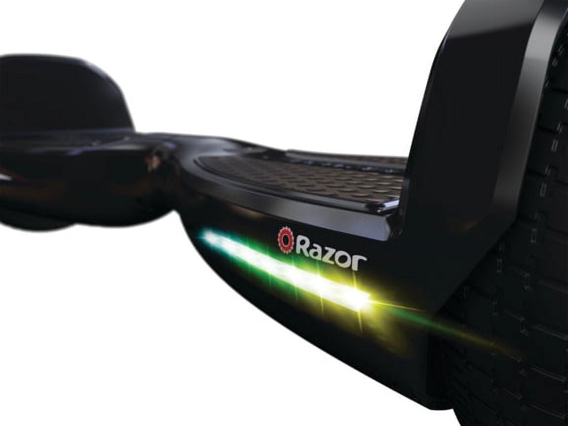 Razor Hovertrax Prizma- Black. Lighted Hoverboard for Child & Teen. up to 9 mph. UL2272 Certified