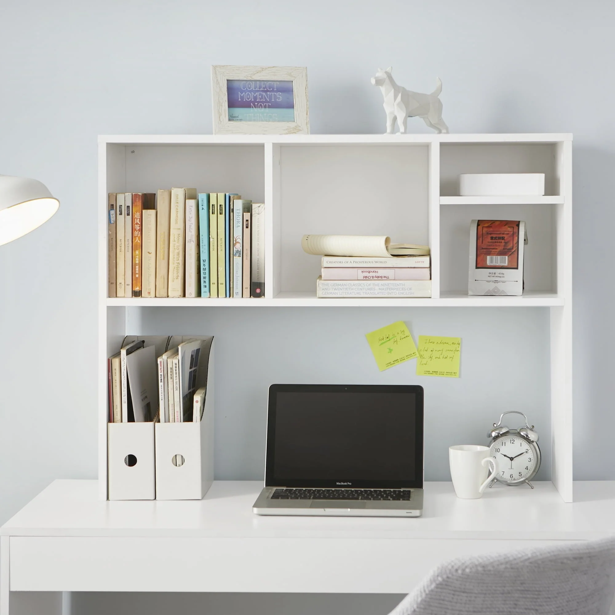 DormCo The College Cube - Desk Bookshelf - White
