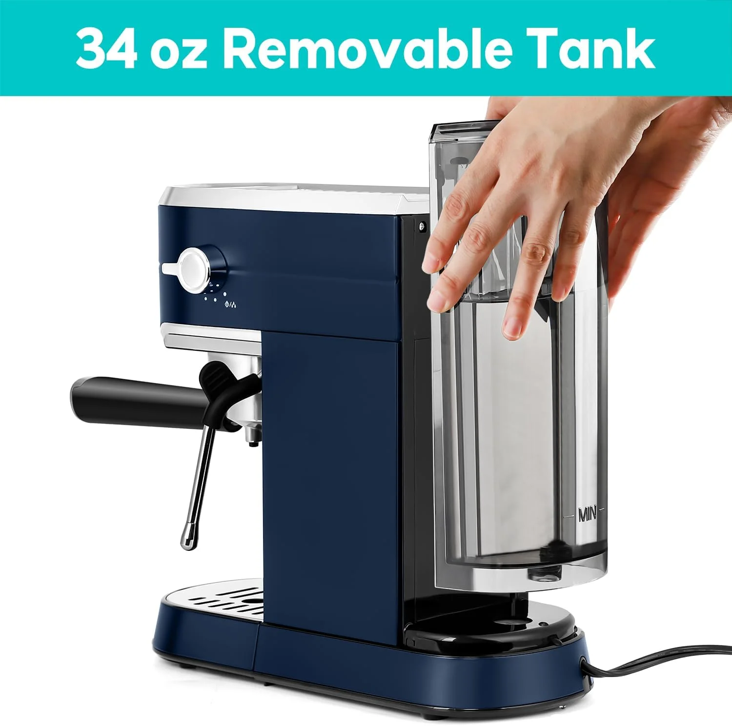 CASABREWS CM5418 20-Bar Espresso Machine and Coffee Maker, Silver