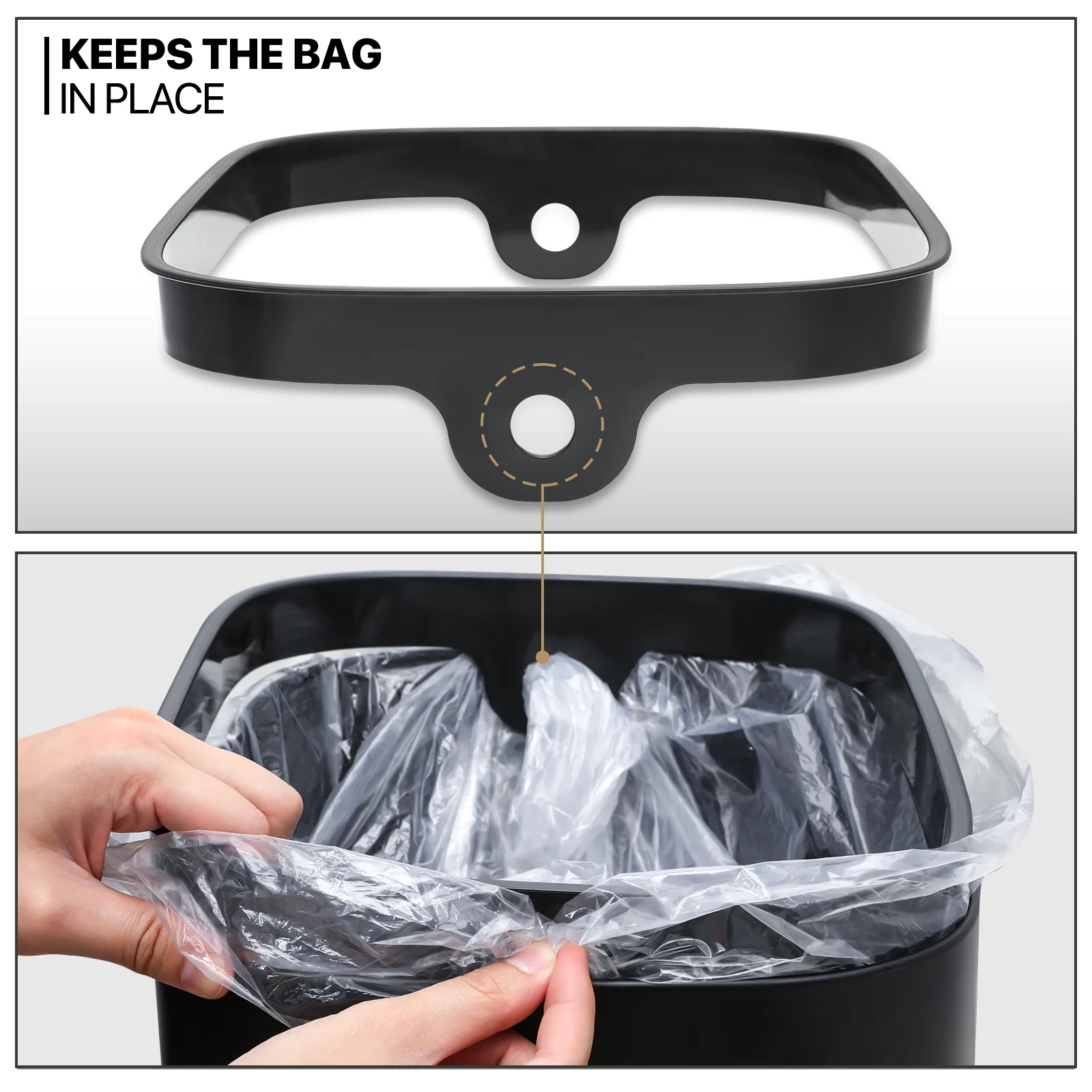 MoNiBloom Kitchen Trash Can 14.5 Gallon Garbage Can Automatic Motion Sensor Waste Bin Touchless Trash Can with Lid for Home Bathroom Office, Silver