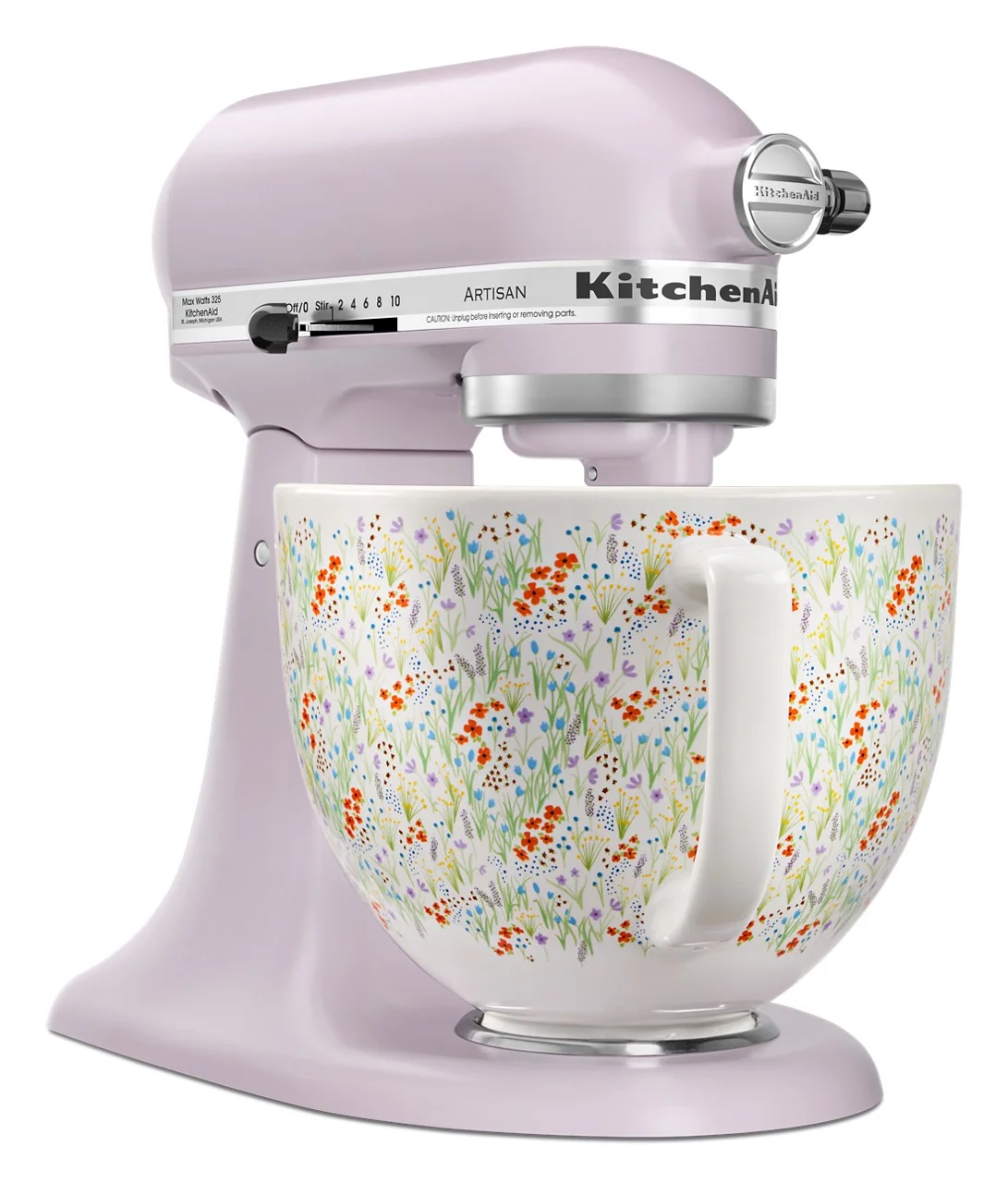KitchenAid Artisan Series 5-Quart Tilt-Head Stand Mixer, Wildflower, KSM156CXWF