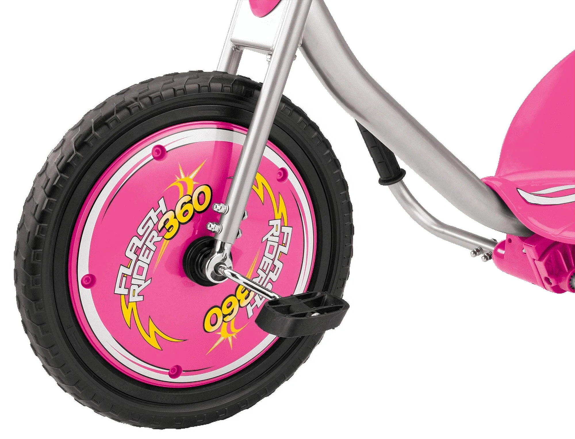 Razor FlashRider 360 Tricycle with Sparks - Pink, 16