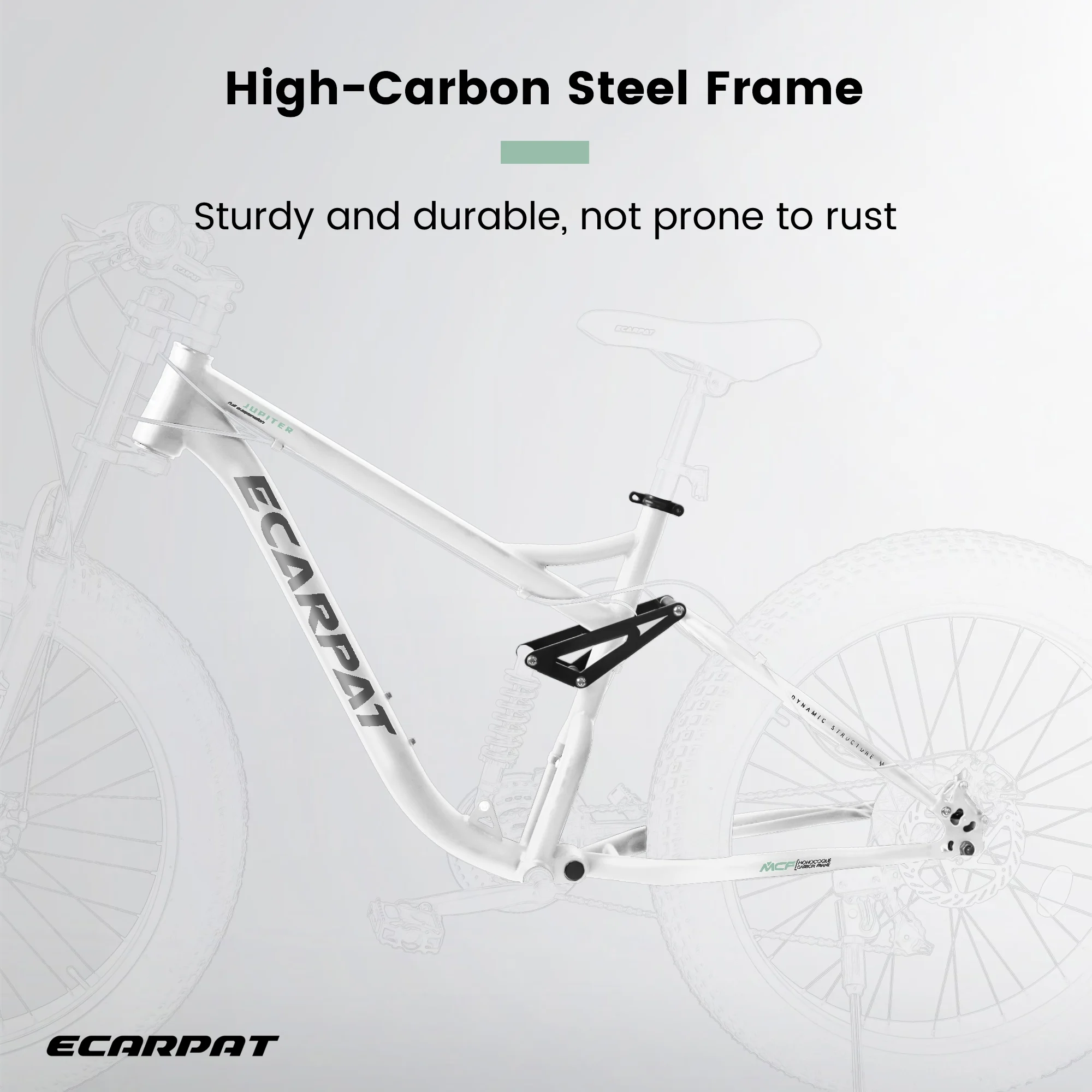 26 in Men's Fat Tire Bike,Shimano 21-Speed,Full Suspension Mountain Bike,Black