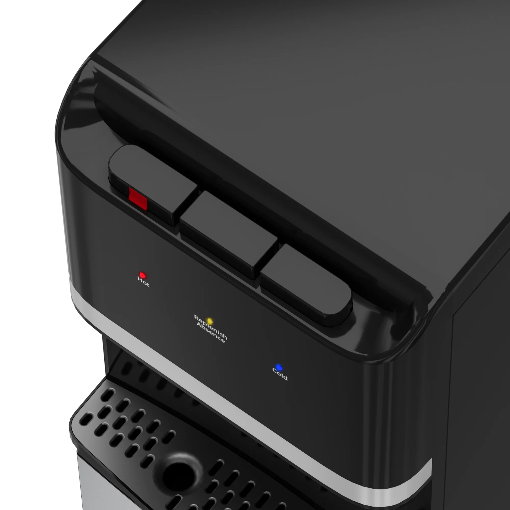 Manastin Bottom Loading Water Cooler Dispenser for 3-5 Gallon Bottles, Stainless Steel Water Cooler with 3 Temperature Settings - Hot, Cold & Room Water, Ideal Design for Home & Office