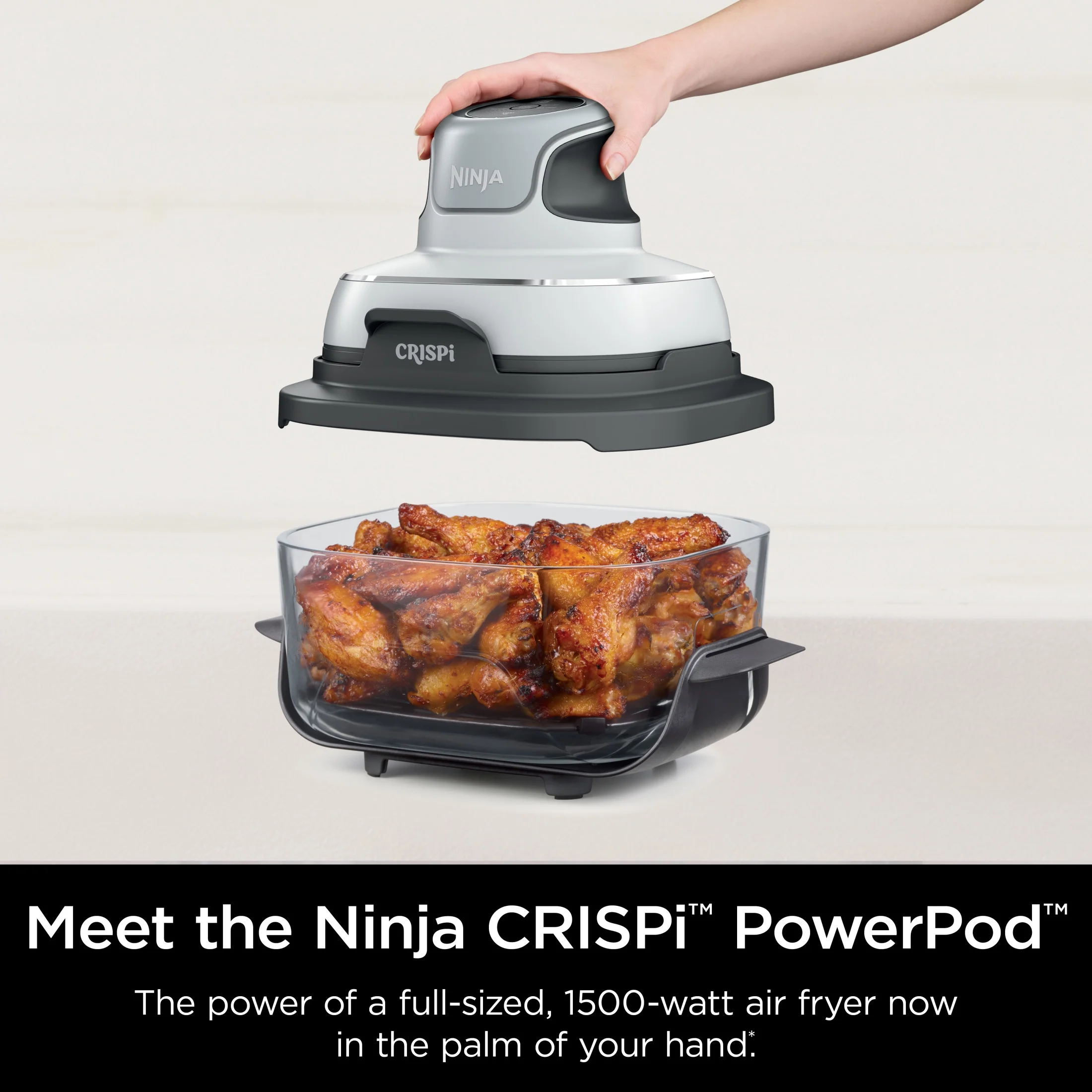 Ninja Crispi 3-in-1 Portable Cooking System with 4 QT TempWare Container