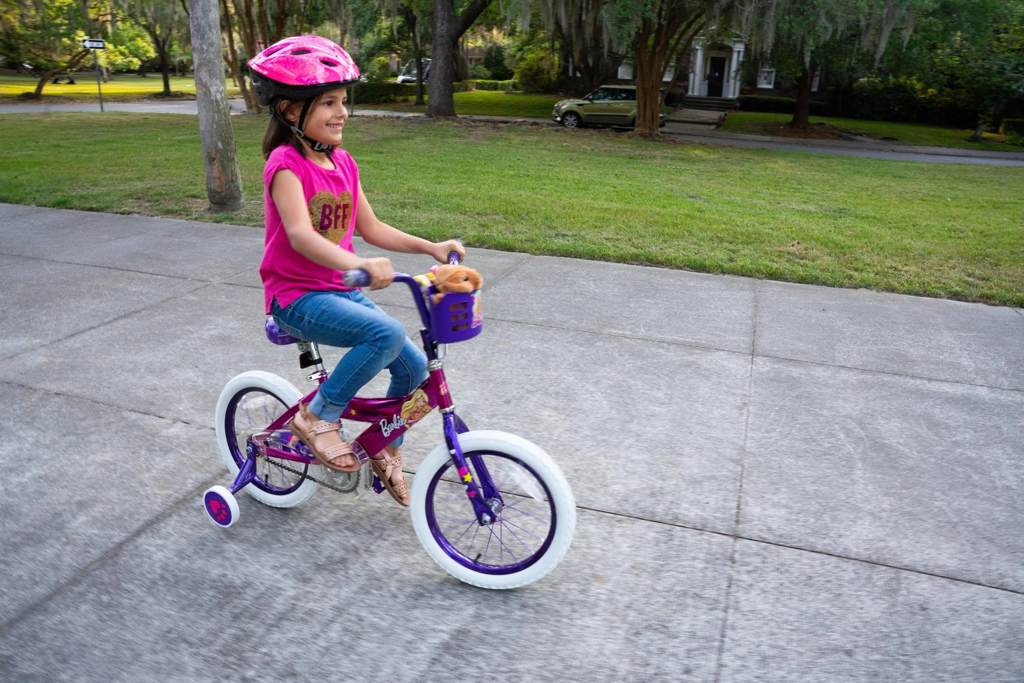 Dynacraft Barbie 16 - inch Girls Bike for Age 6 - 10 Years