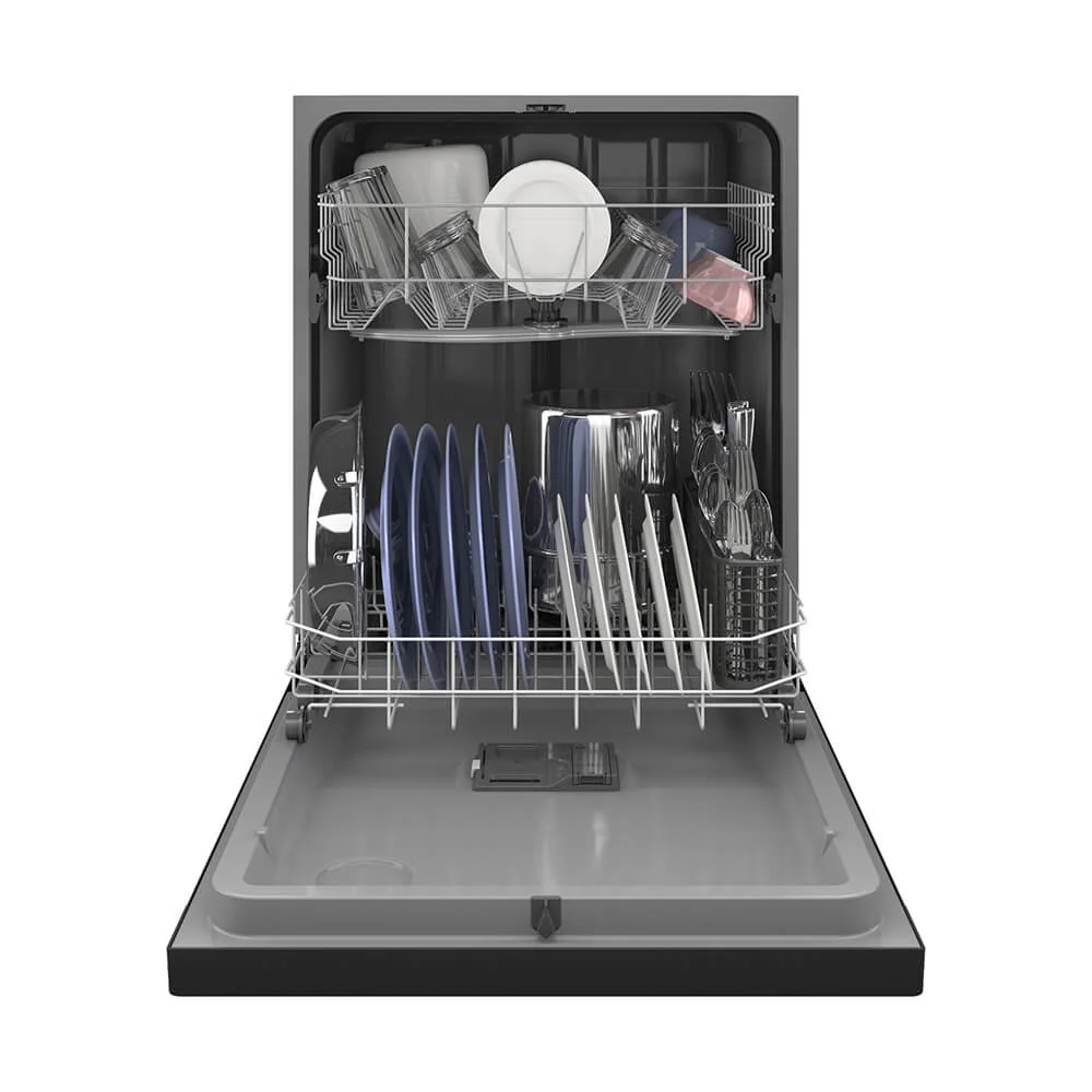 Hotpoint HDF310PGRBB 60 dBA Black Front Control Dishwasher