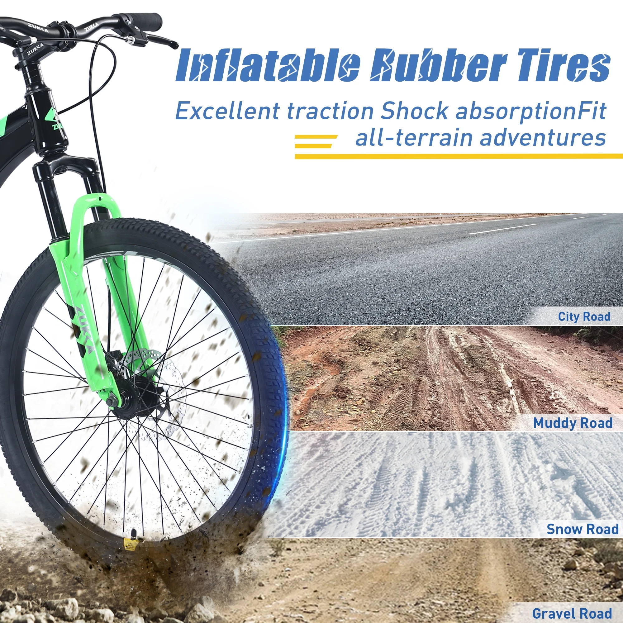 20-Inch Mountain Bike with Suspension Fork, Adjustable Saddle & Disc Brakes,Pink