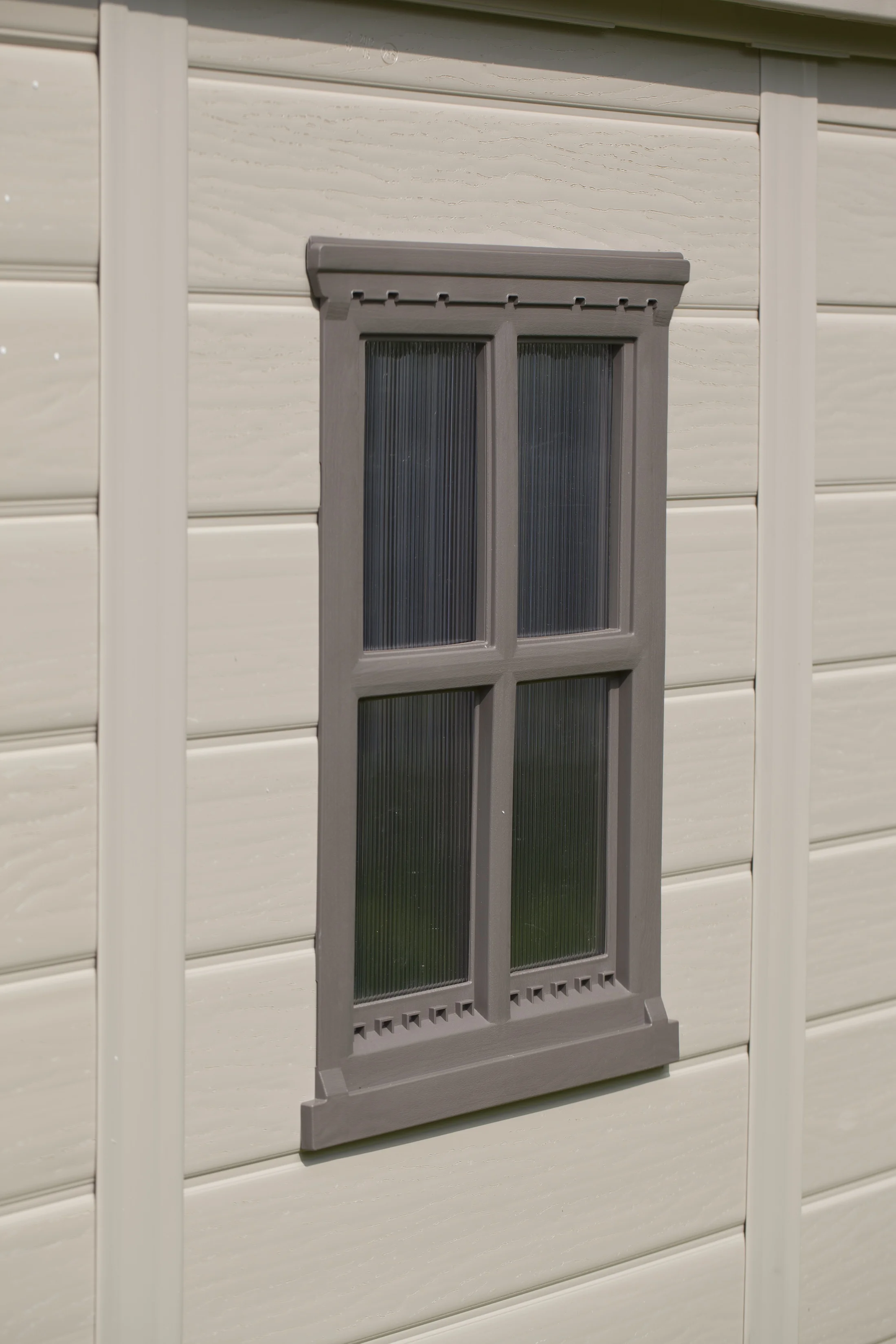 Keter Factor 8 x 11 Foot All Weather Resin Outdoor Storage Shed, Taupe