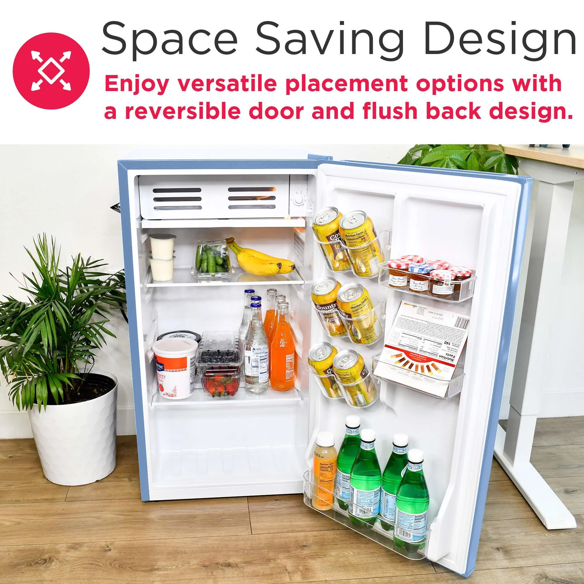 Frigidaire EFR376-C-PINK 3.2-Cu.-Ft. 65-Watt Retro Bar Fridge with Side Bottle Opener (Pink)