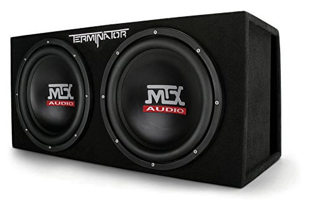 MTX TNE212DV 12-Inch 2000-Watt Max Car Audio Dual Loaded Subwoofer Box Enclosure