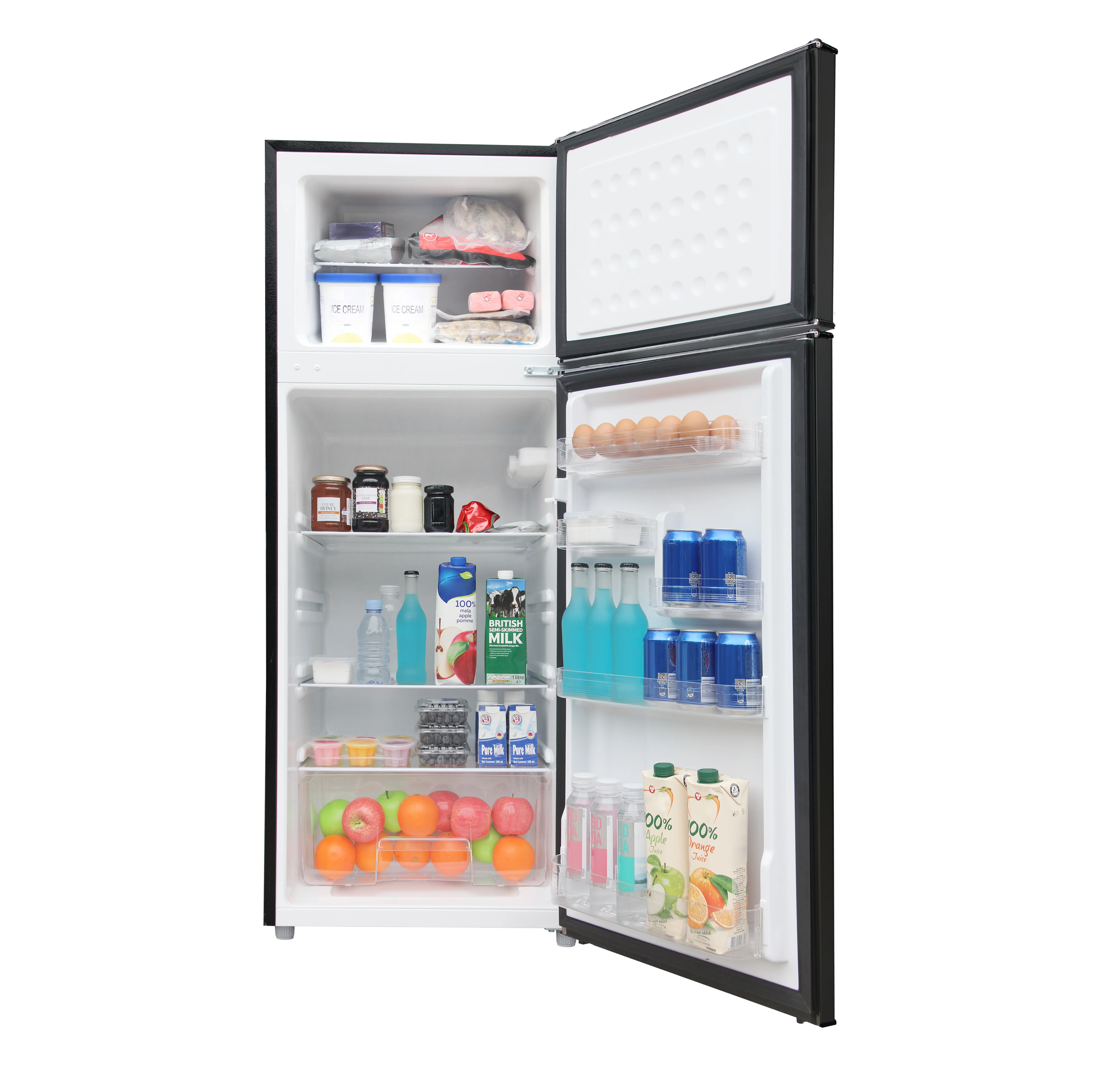 Hamilton Beach 7.5 Cu. Ft. Retro Top Freezer Refrigerator, Black