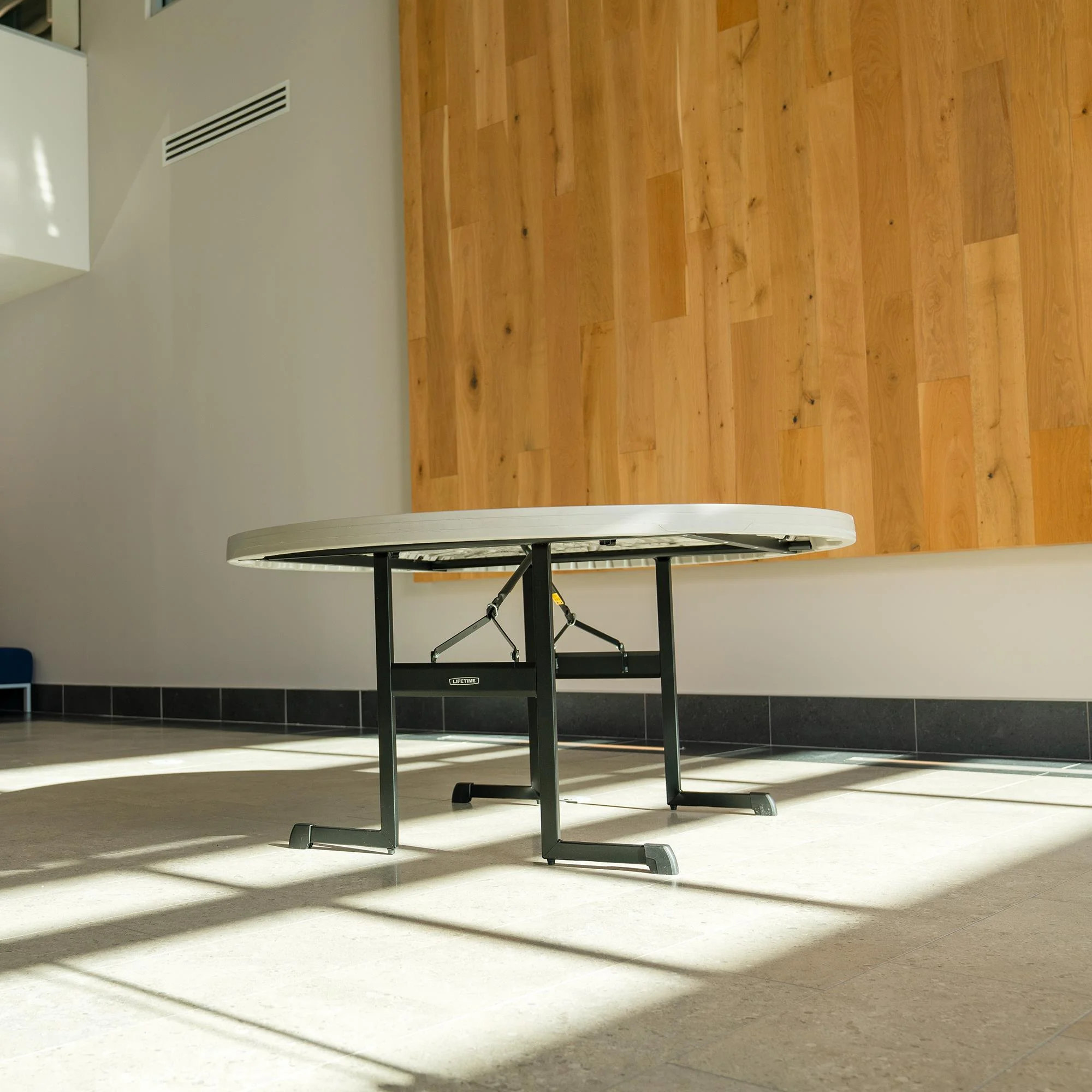 Lifetime 60 Inch Round Folding Table for Indoor and Outdoor Use, Professional Grade, Putty Color